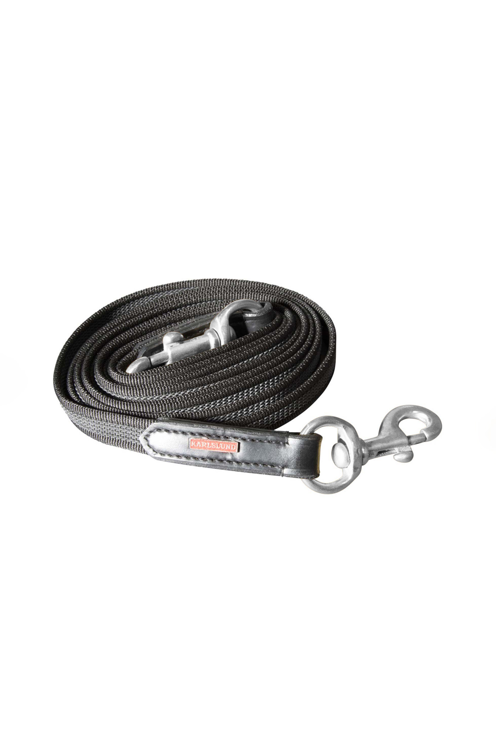 Black/Chrome Karlslund Supergrip Rubber Reins