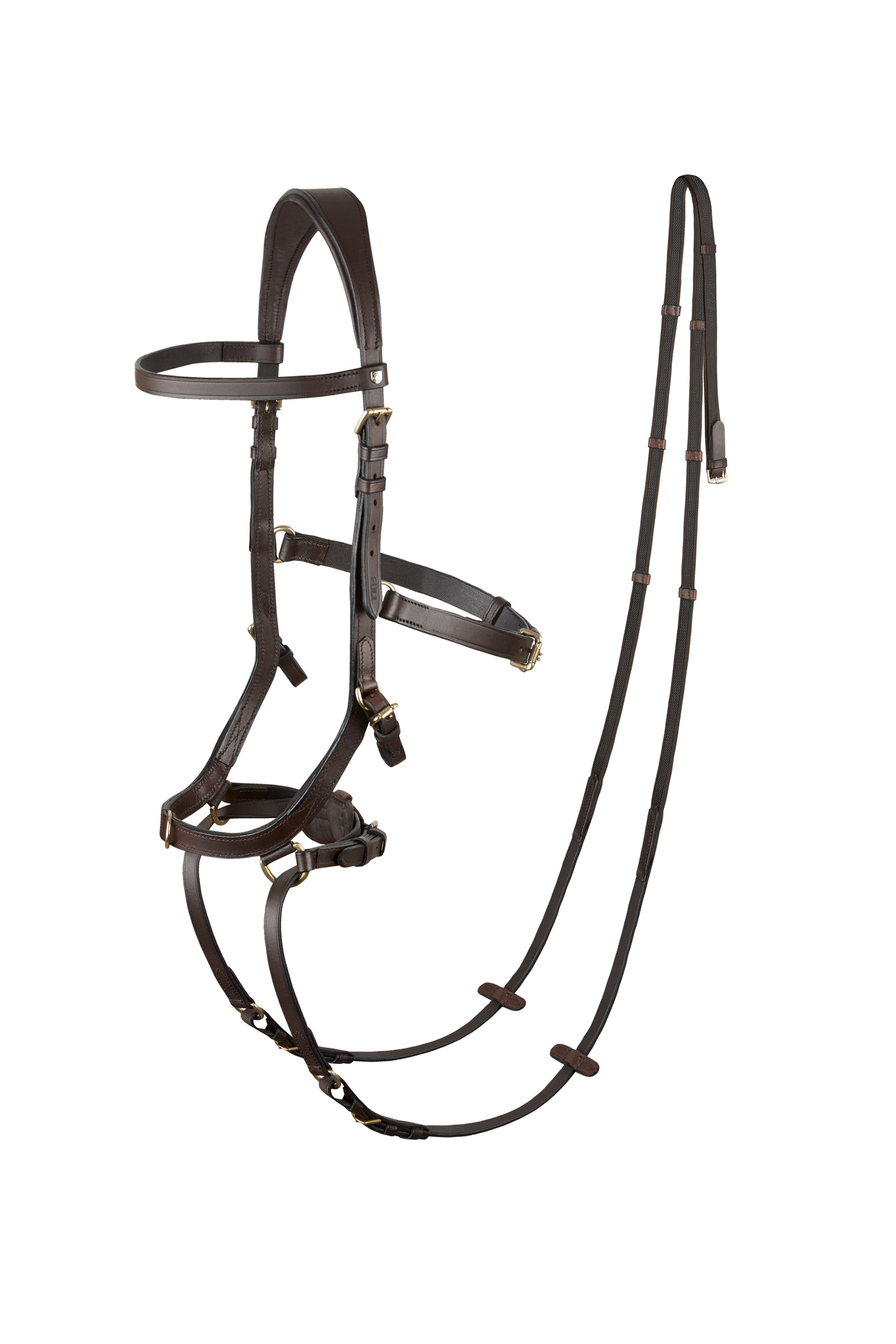 Brown Horze Orlando Combined Anatomical Bitless Bridle