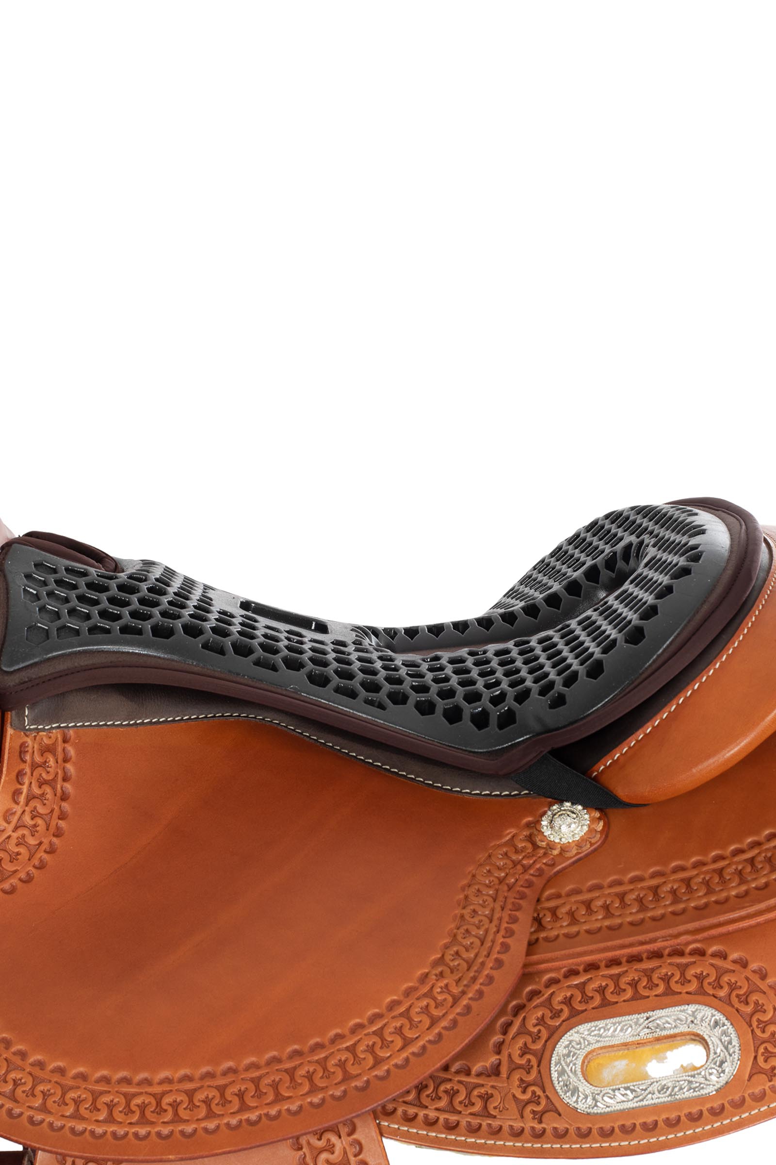 Acavallo Ortho-Coccyx Seat Saver Western Hexa Gel-Out Dri-lex, 20 mm