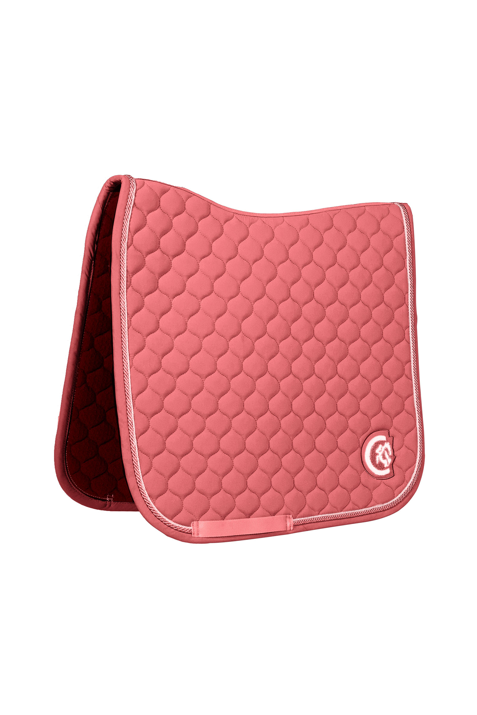 fuchsia Kentucky Horsewear Dressage Saddle Pad onion quilt 3D logo