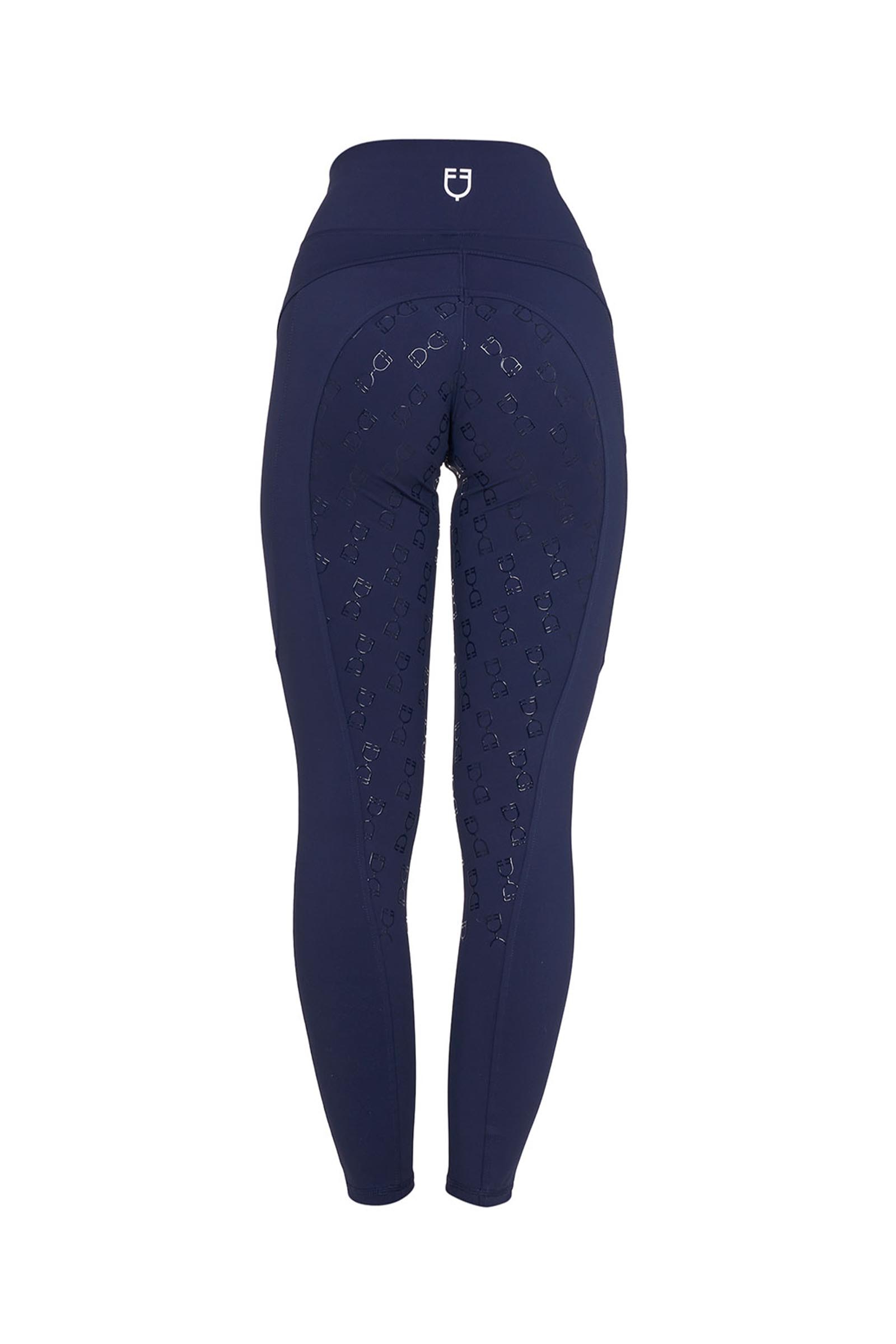 Navy Blazer Equestro SS2026 Women's Micro Mesh Riding Leggings