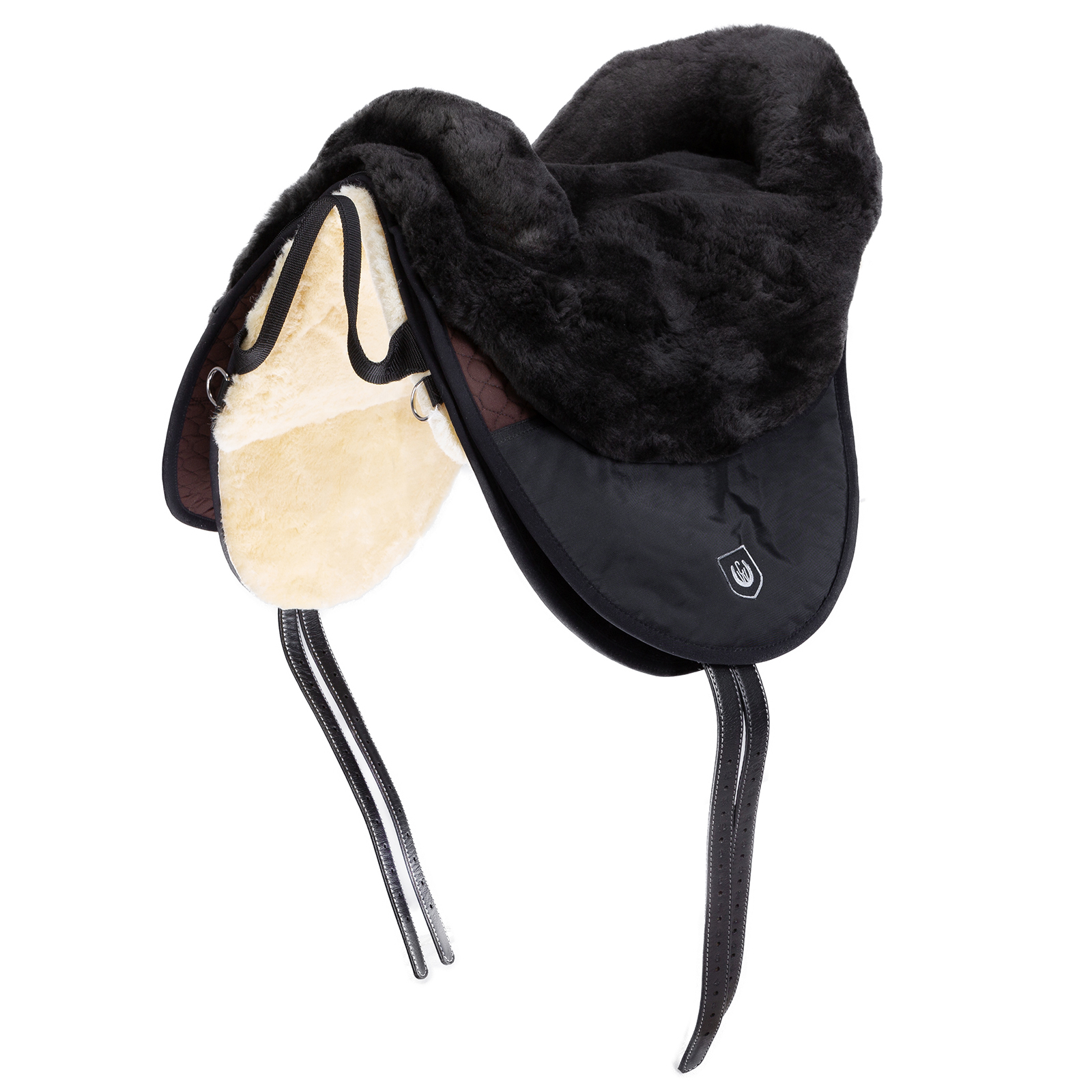 Brown/Brown/Off-white Christ Cloud Special + Bareback Riding Saddle w/ Composite Foam Panels