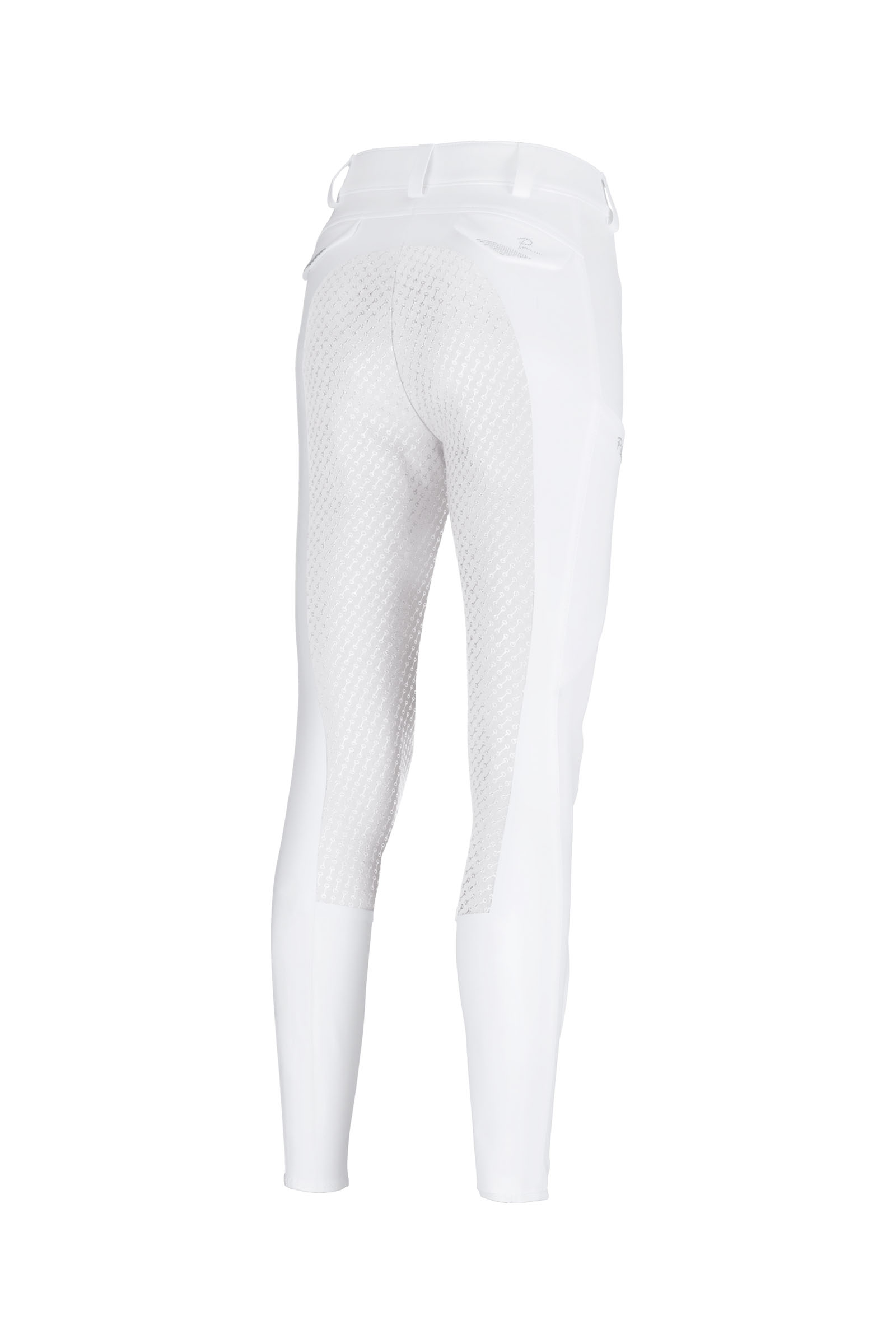 White Pikeur Laure Midwaist Full Grip Breeches