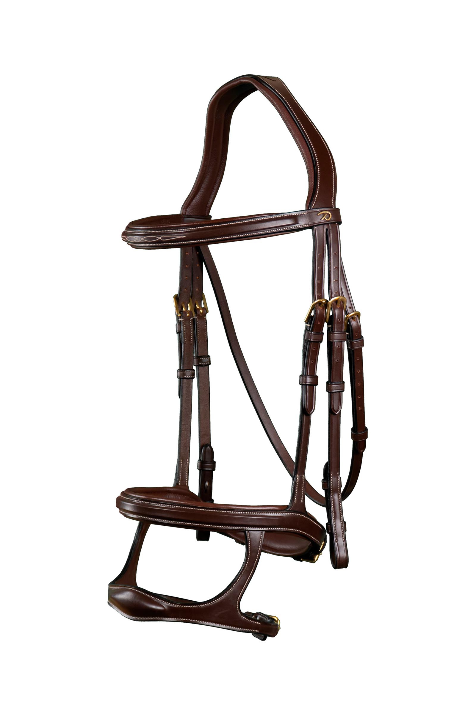 Brown Dy'on D Collection Double Noseband Bridle 