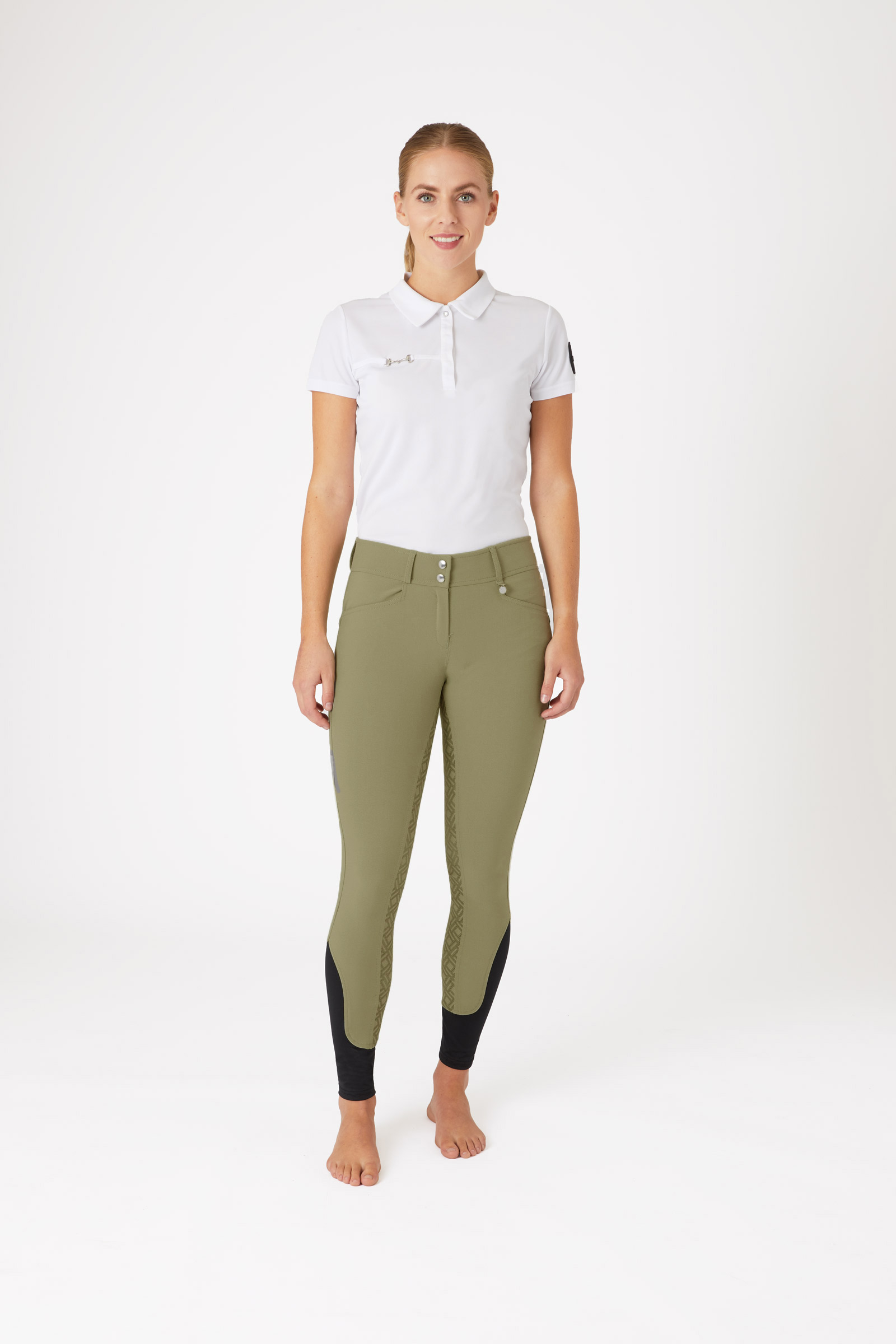 Horze Women's High Waist Breeches with Silicone Full Grip