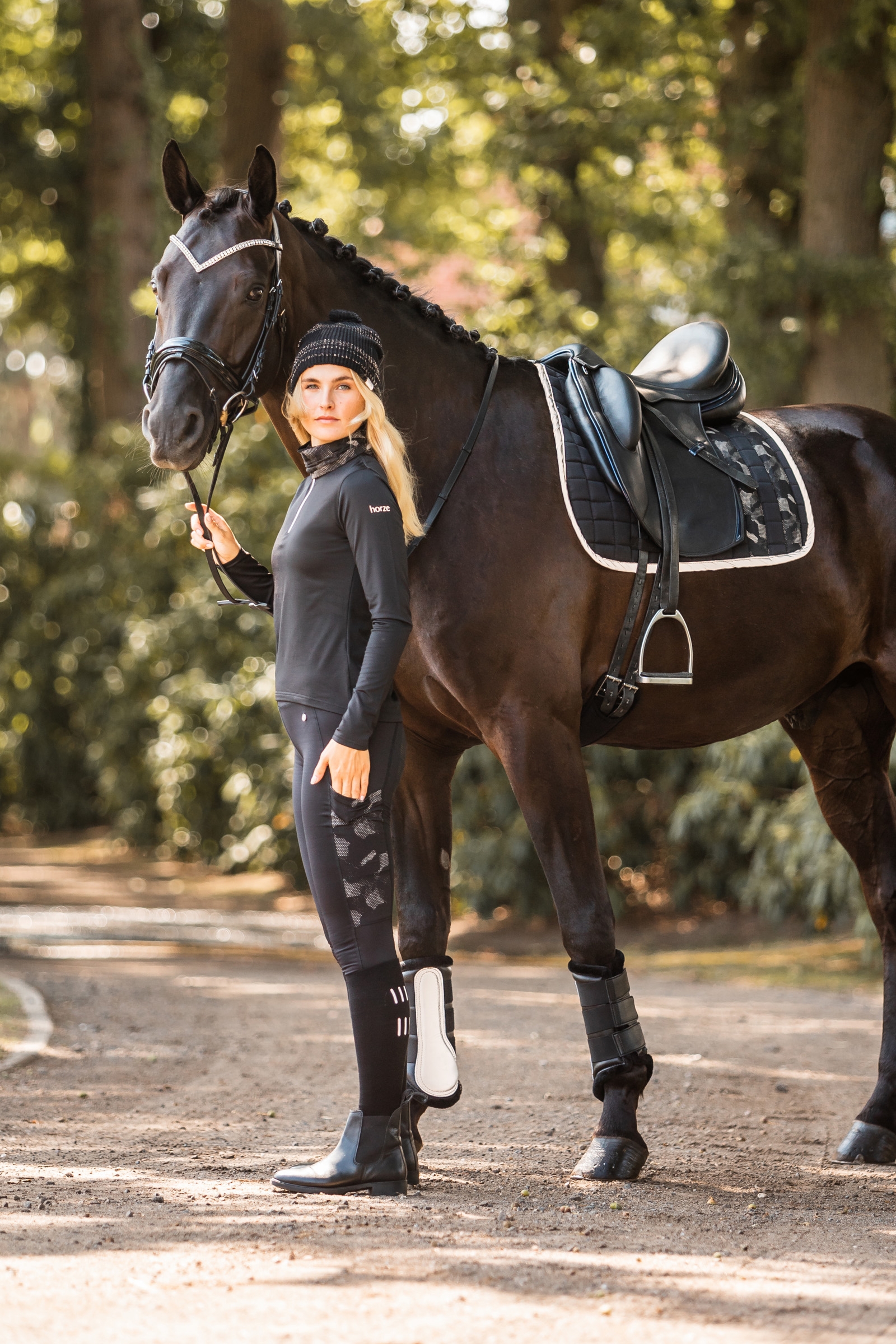 Horze Luminox Reflective Saddle Pad