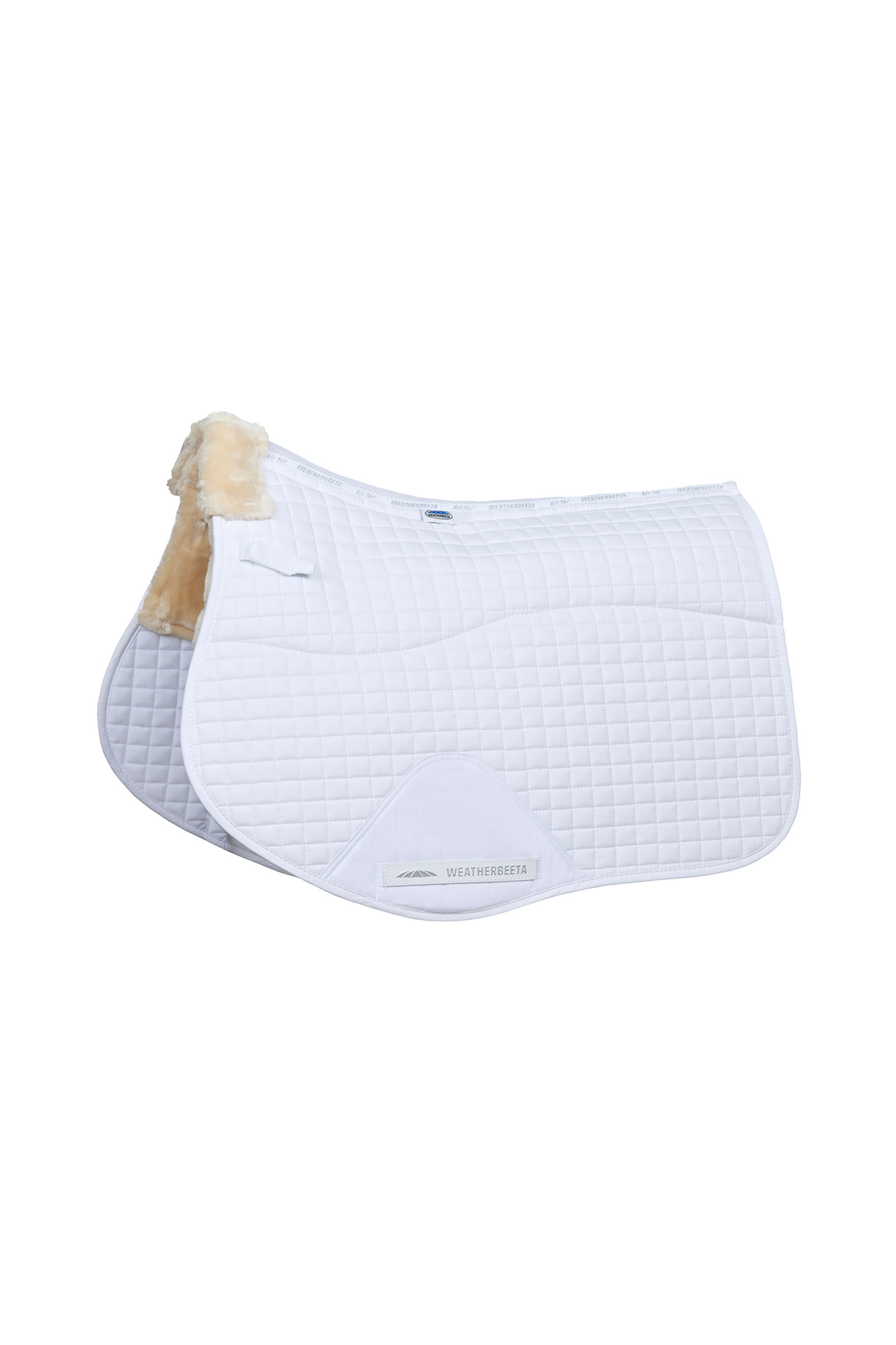 White Weatherbeeta Prime Comfy Fleece All Purpose Saddle Pad