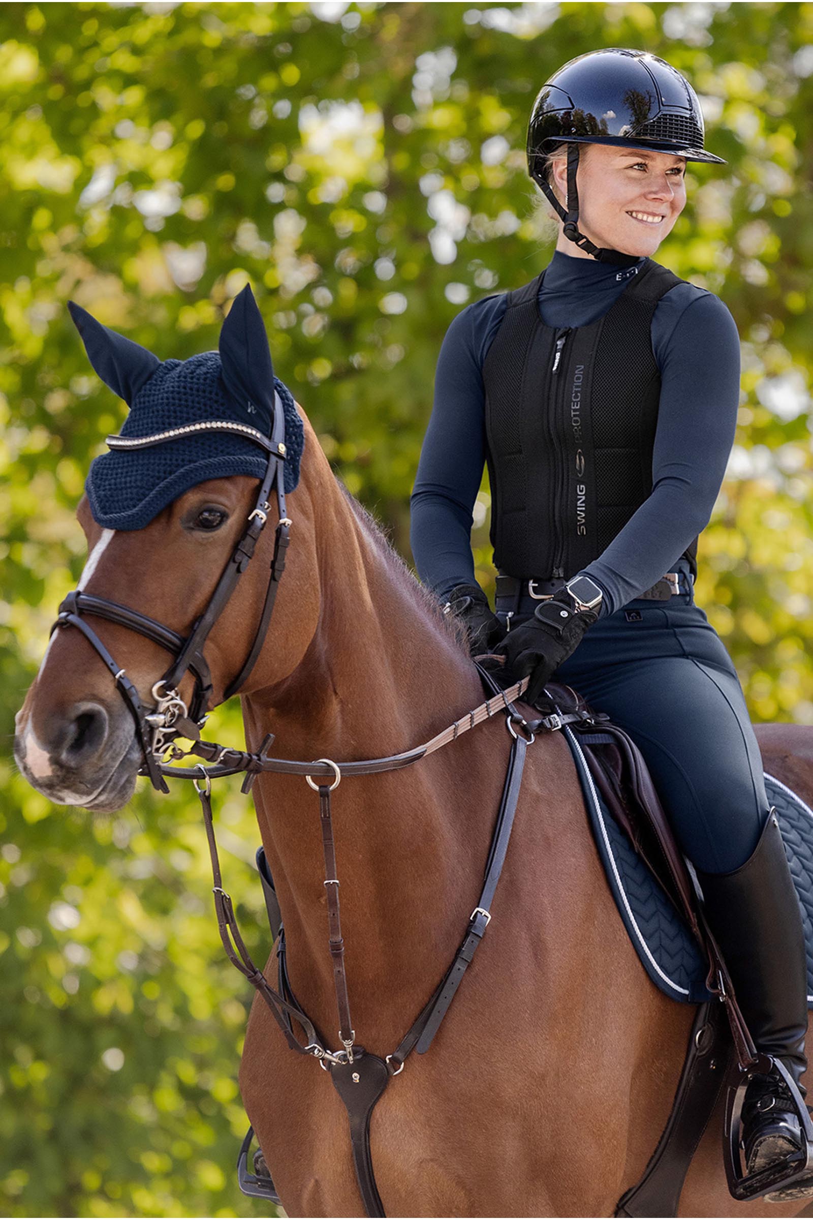 SWING H24 Lady Glossy Riding Helmet