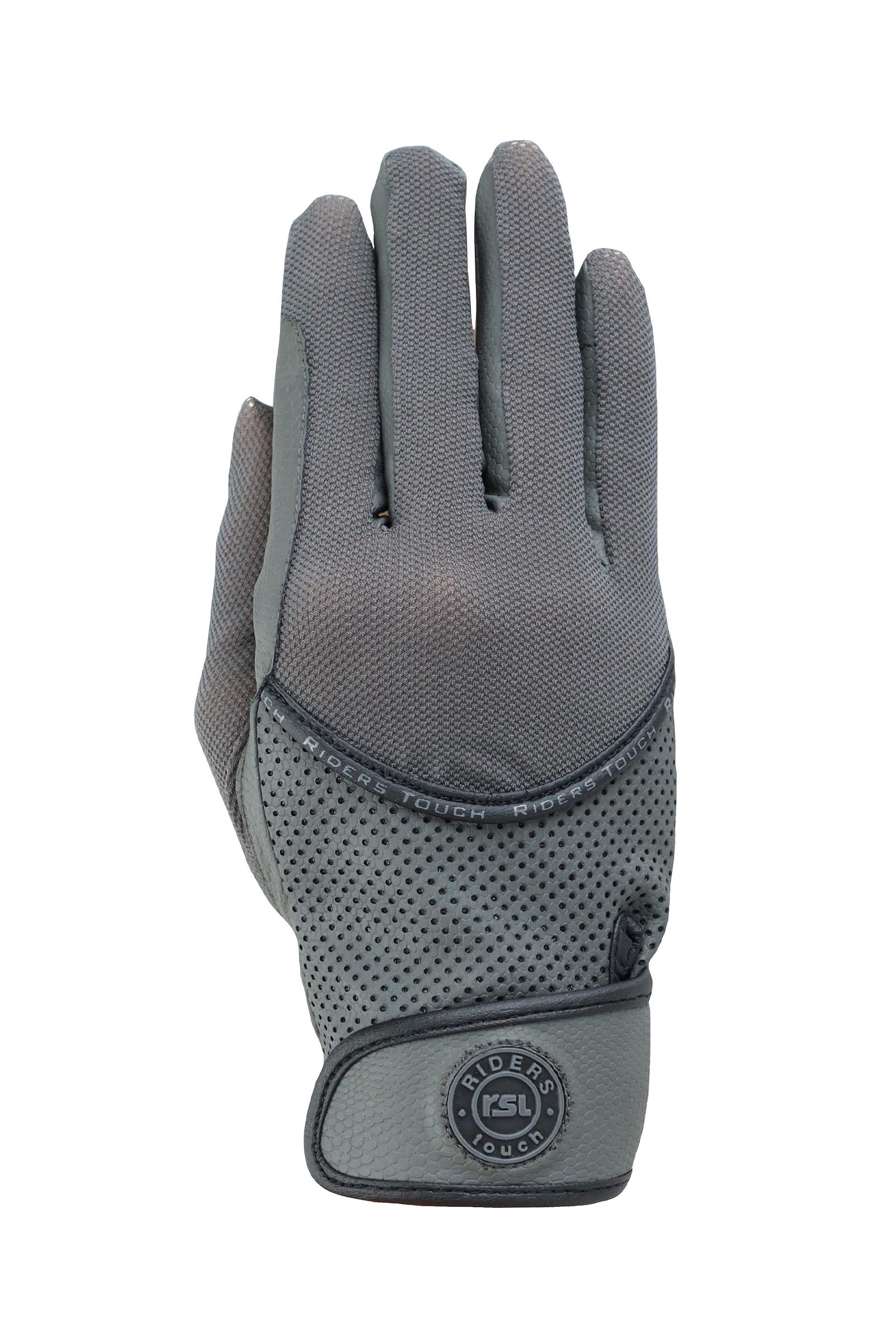 Anthracite RSL Atlanta Riding Glove With Air Mesh Inserts