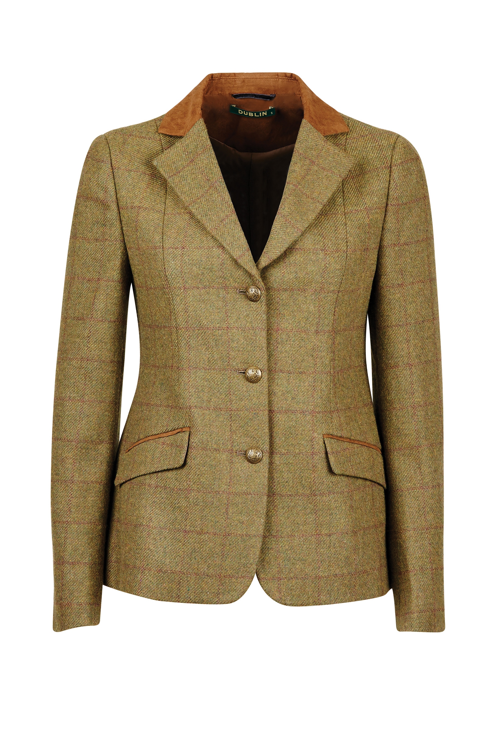 Dublin Albany Kids' Tweed Suede Collar Tailored Jacket
