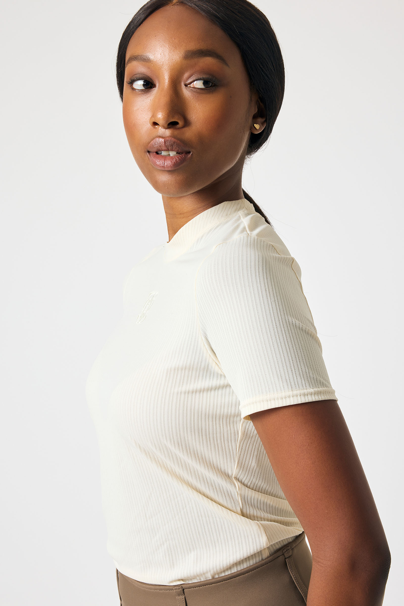 PS of Sweden Courtney S/S Striped Mesh Top