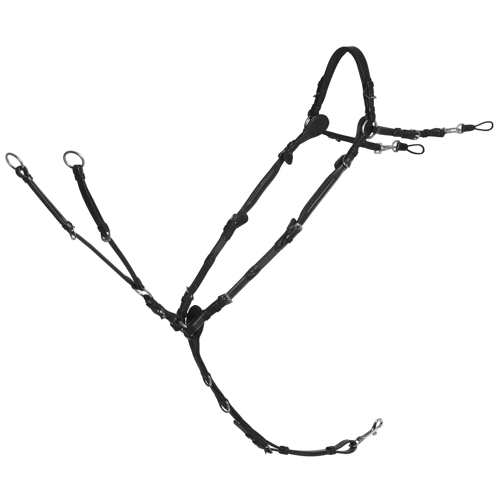 Black/Silver Schockem&ouml;hle Sports Sevilla Select Breast Collar