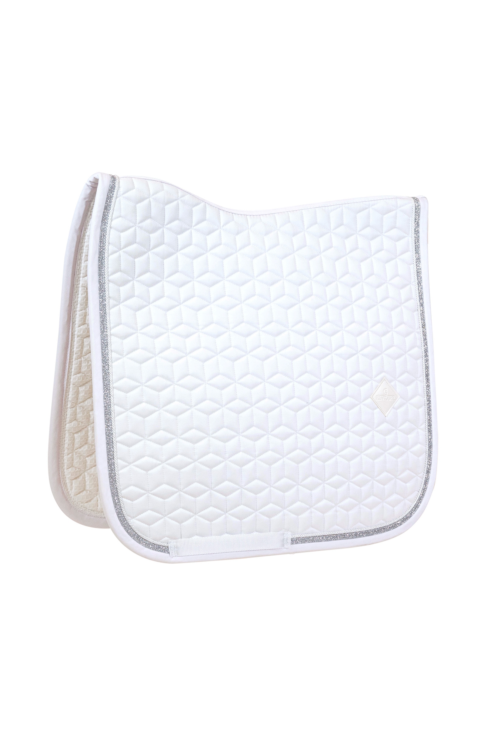 white/white Kentucky Horsewear Saddle Pad glitter rope dressage