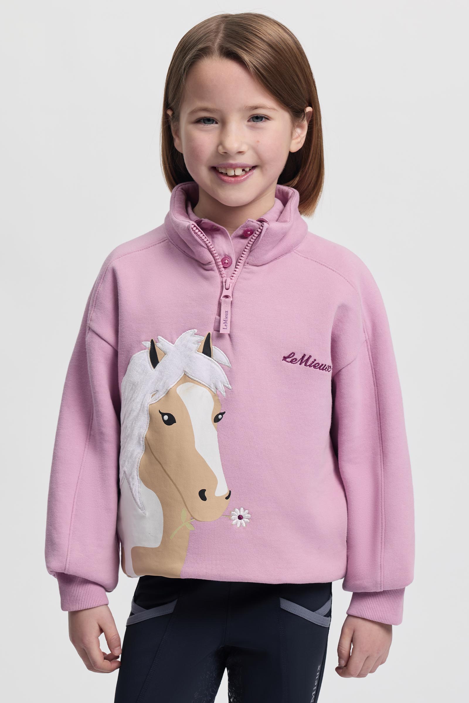 LeMieux Mini Quinn Kid's Quarter Zip Sweat