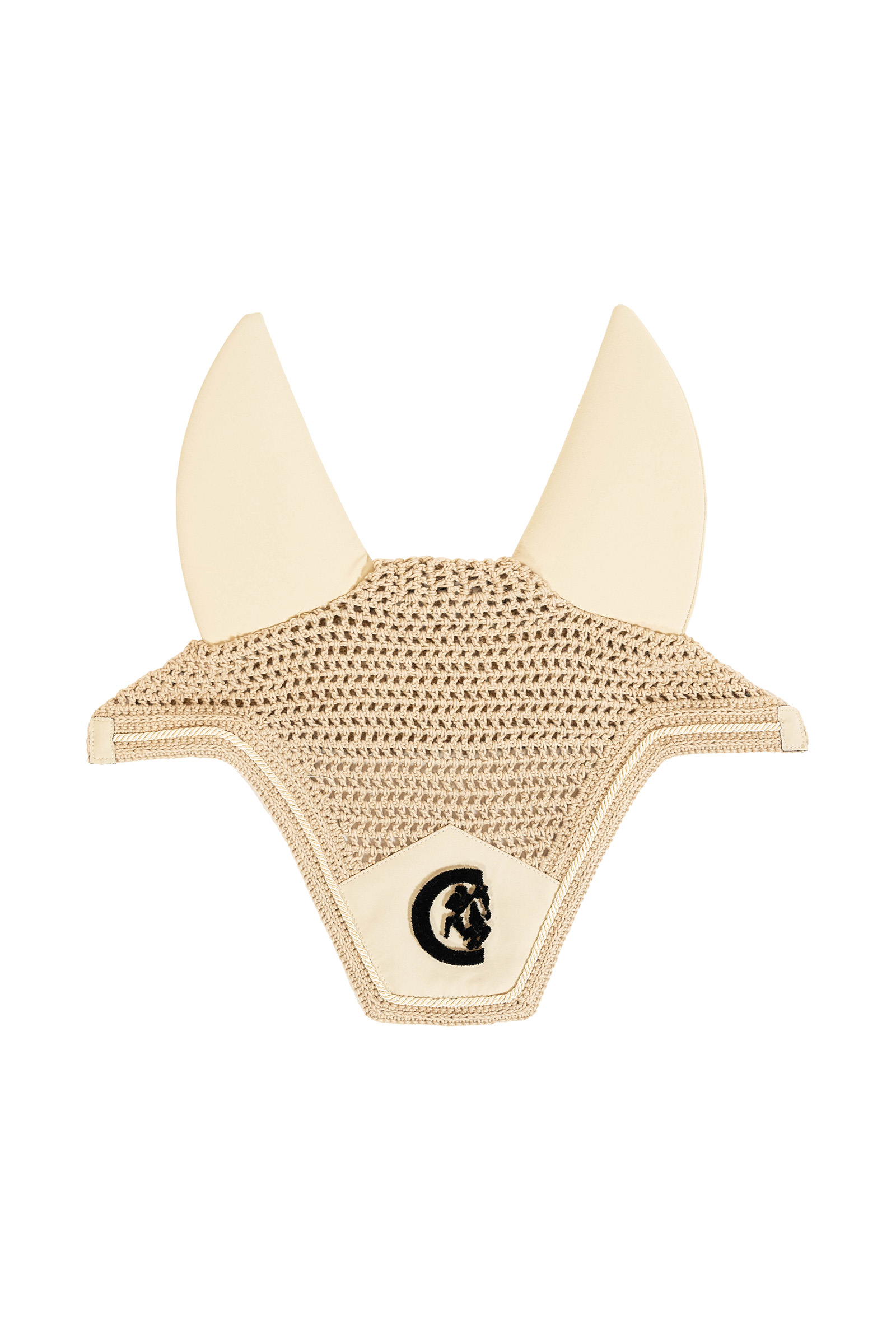 beige Kentucky Horsewear Fly Veil Wellington 3D Logo Soundless