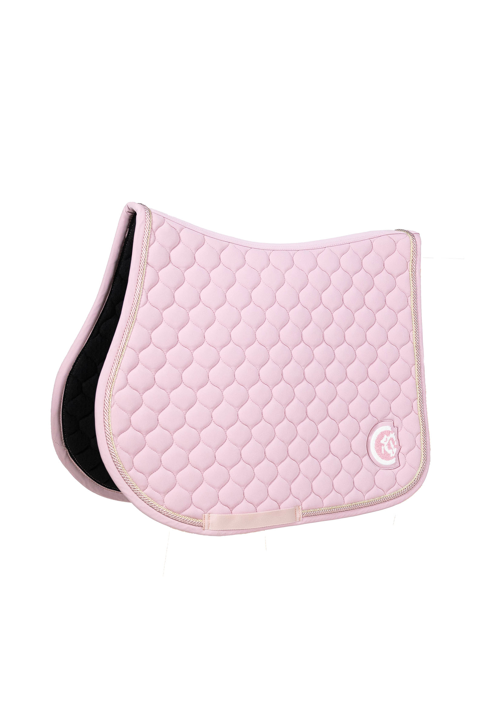 light rose Kentucky Horsewear Jumping Saddle Pad onion quilt 3D logo