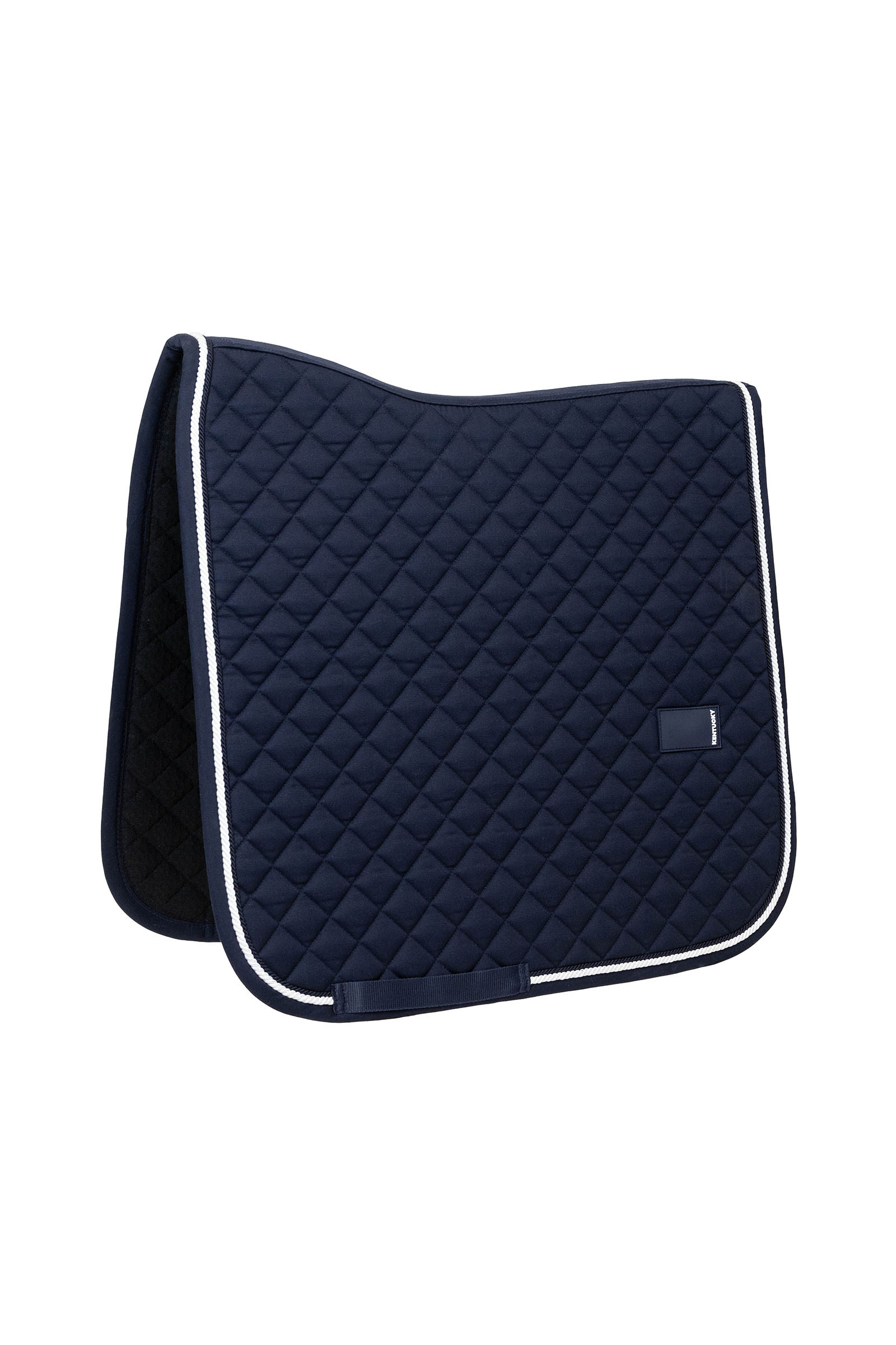 navy Kentucky Horsewear Dressage Saddle Pad diamond rope