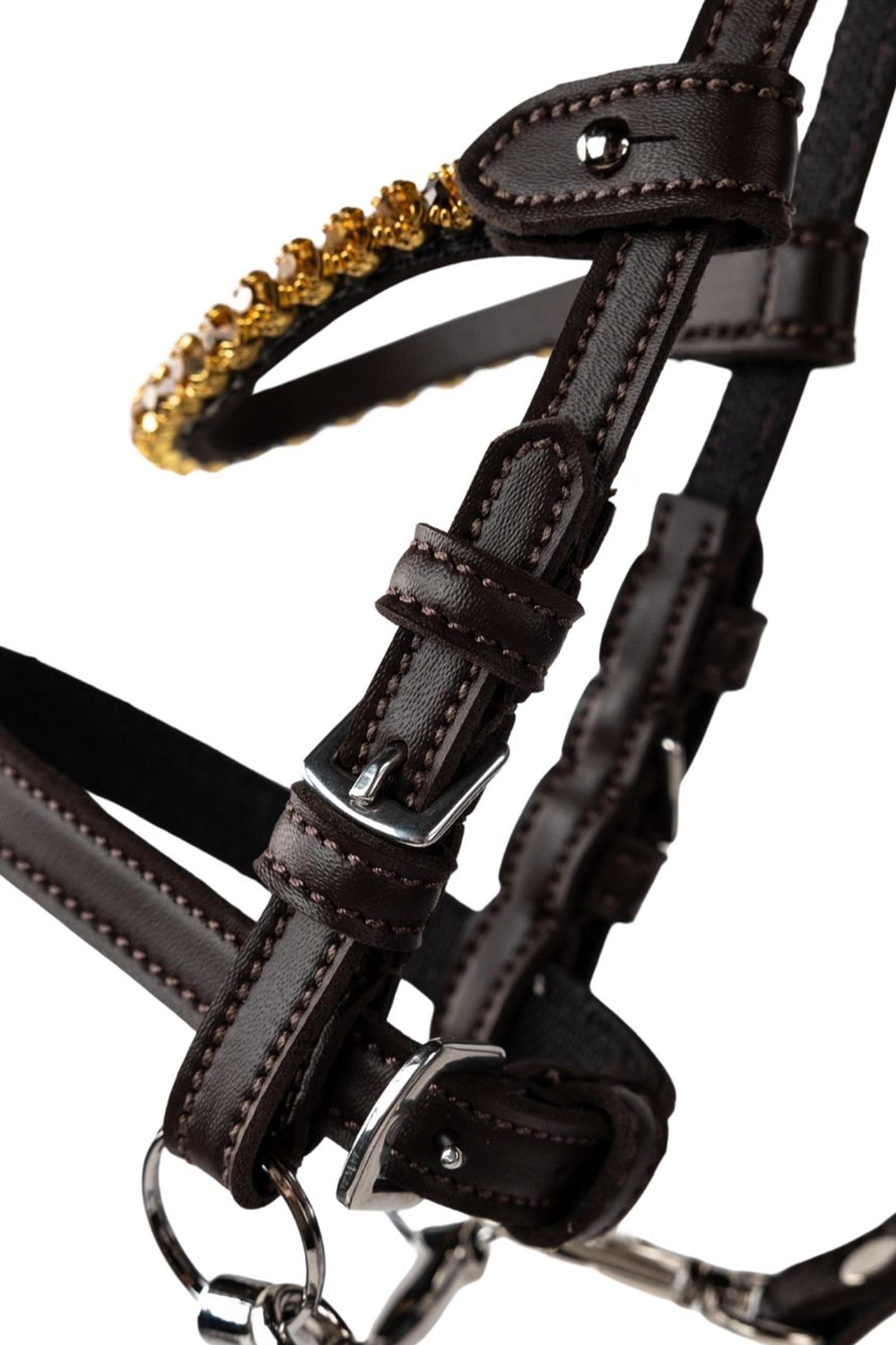My Hobby Horse Leather Bridle with Stones