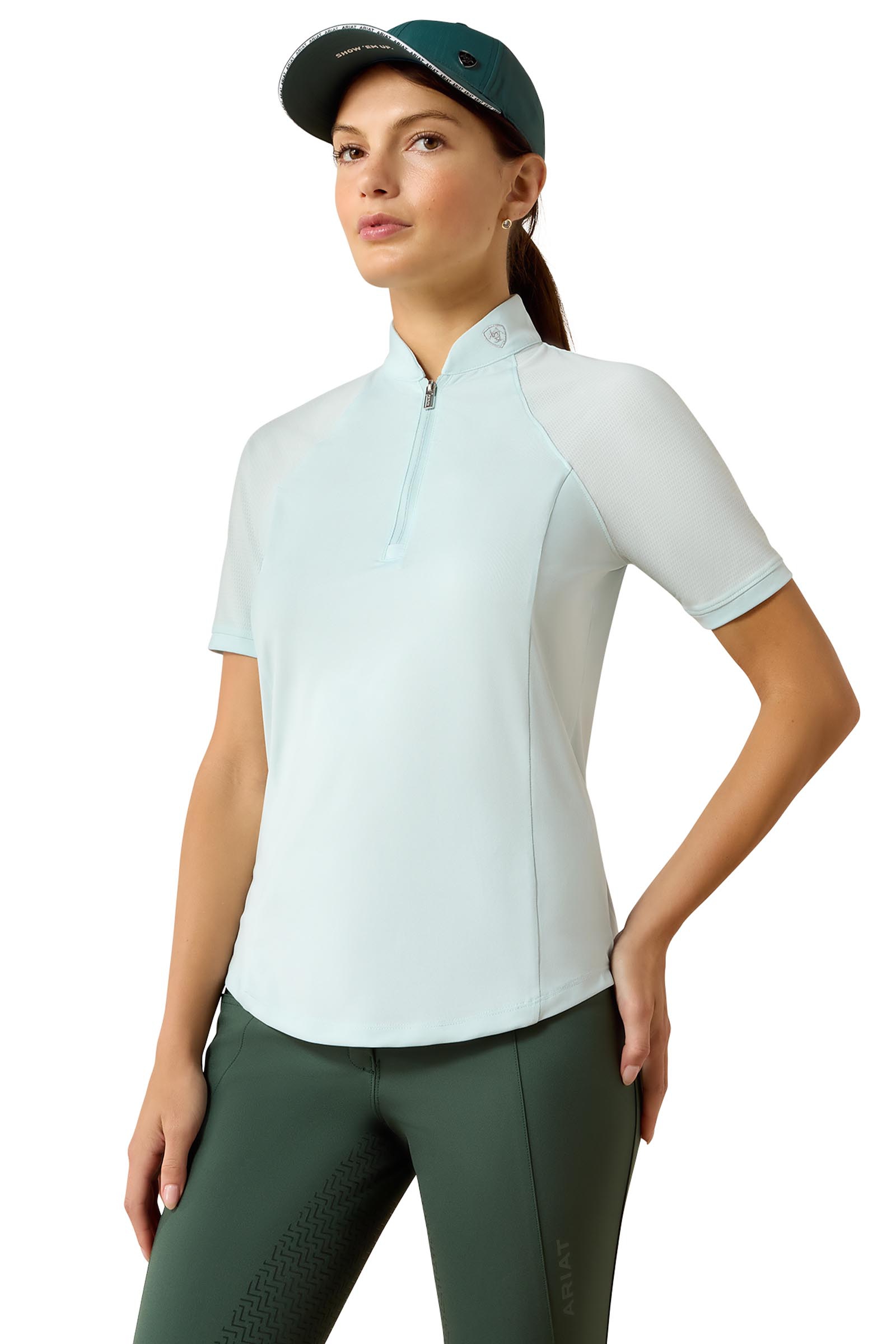 Starlight Blue Ariat Soquel Women's Baselayer With 1/4 Zip
