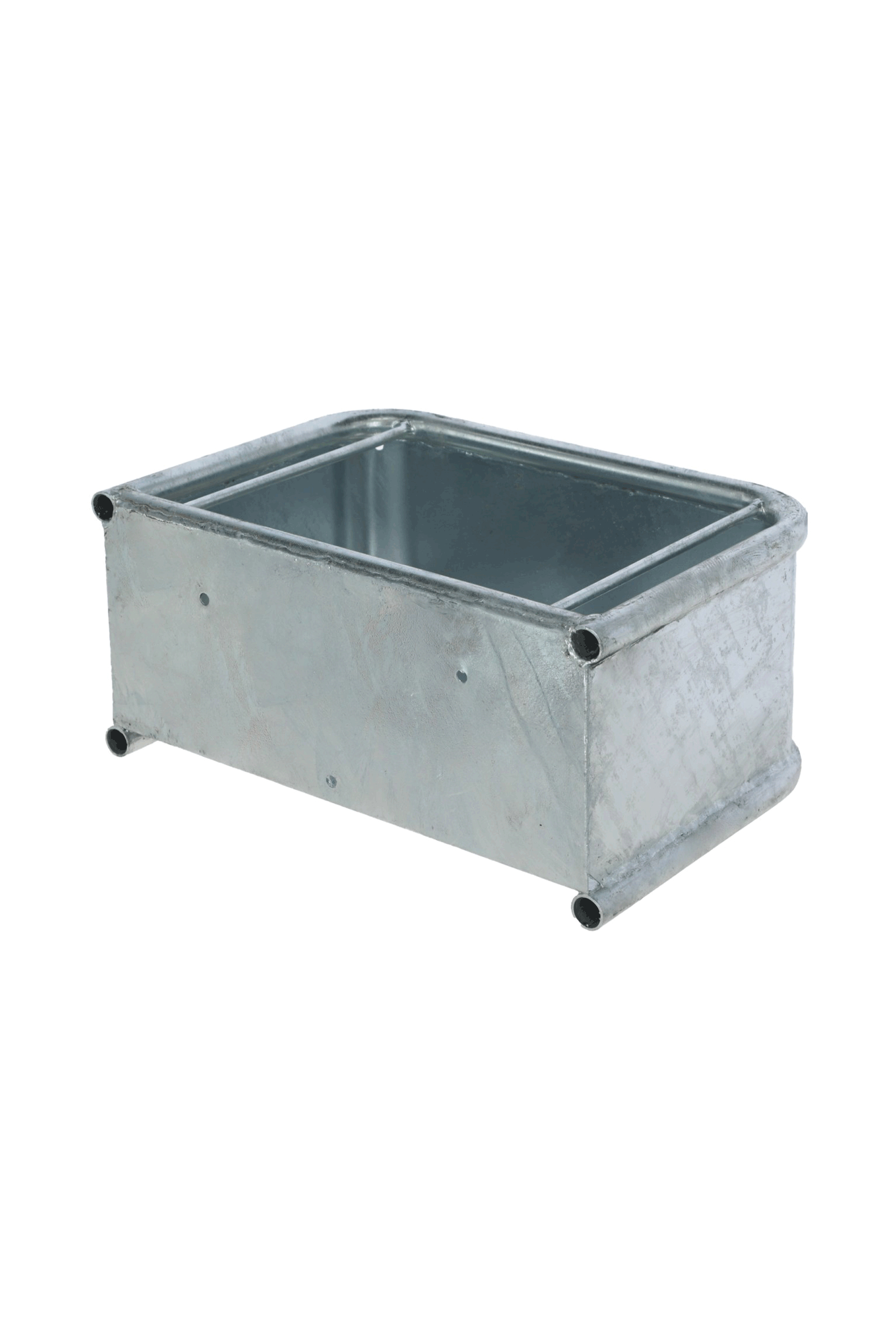 Kerbl Rectangular Feed Trough Metal, 35 L