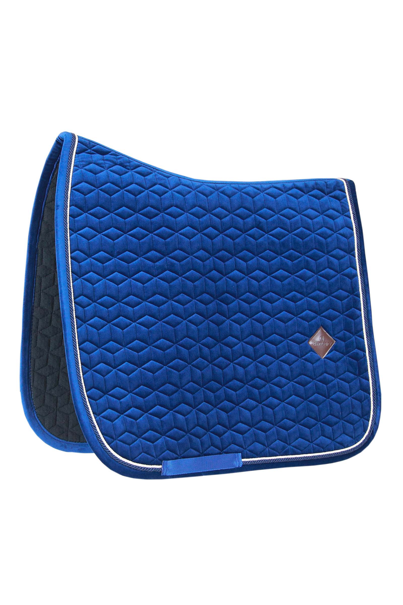 Dark Blue Kentucky Horsewear Basic Velvet Dressage Saddle Pad