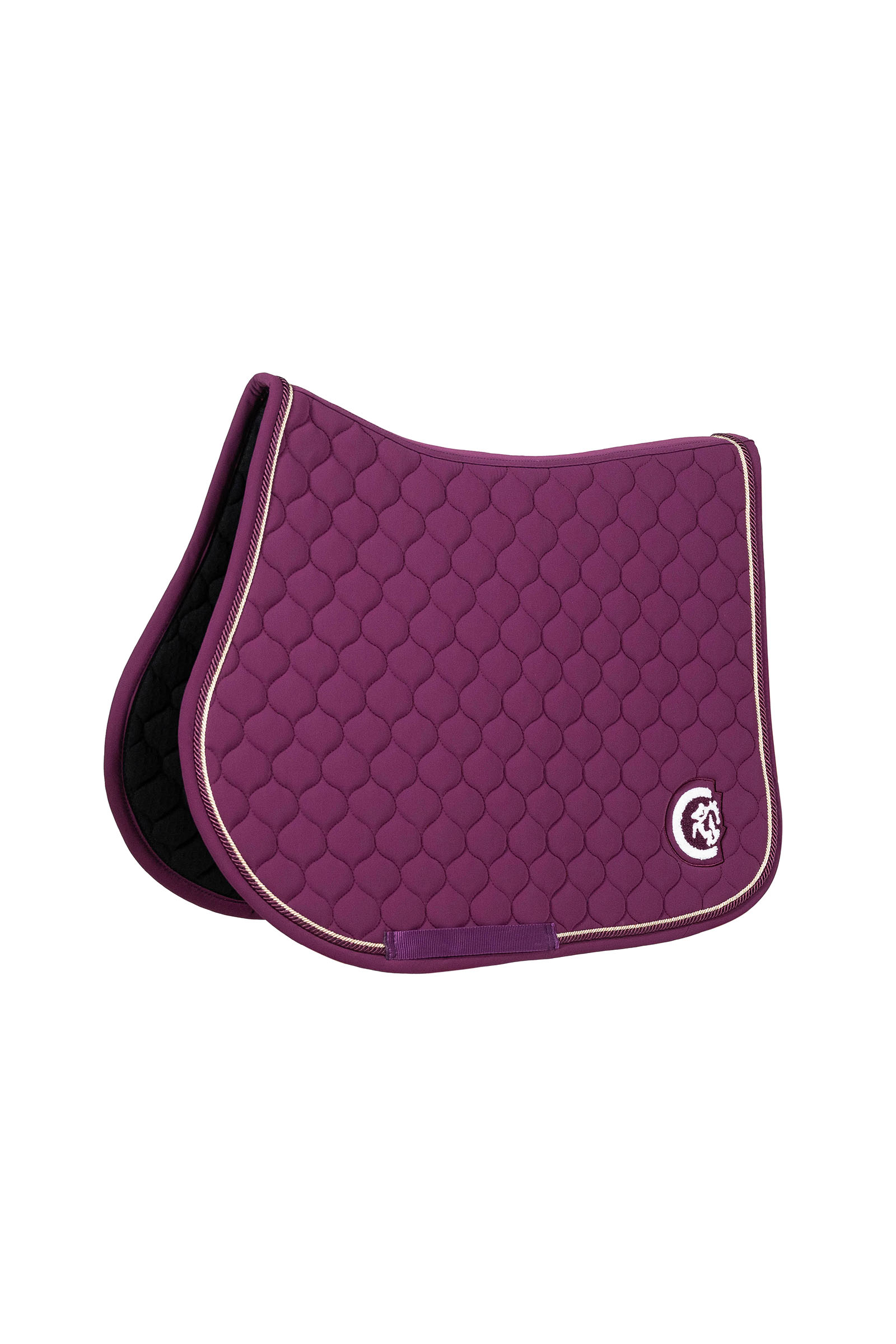 purple Kentucky Horsewear Jumping Saddle Pad onion quilt 3D logo