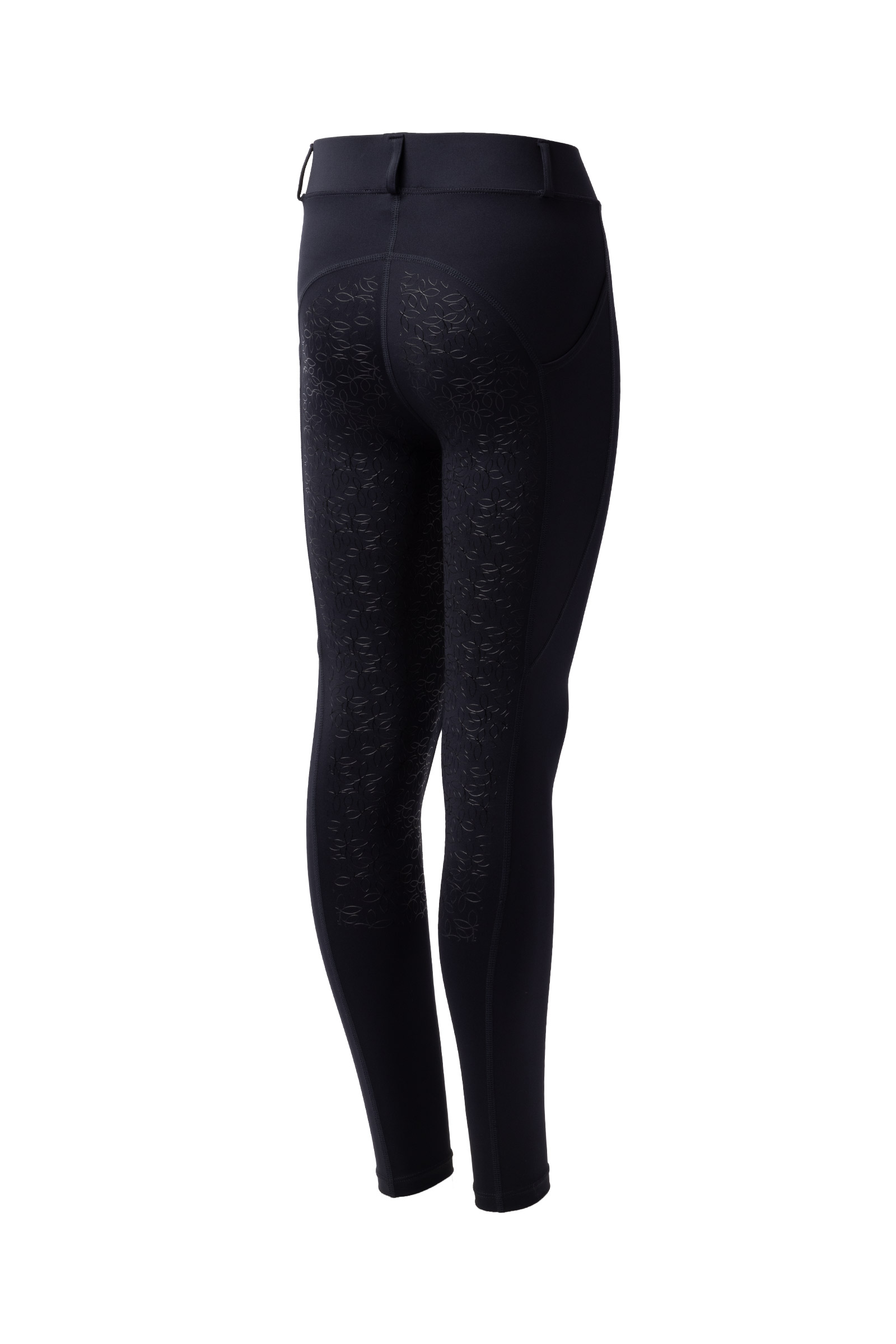 dark navy Horze Dea Kids&acute; Riding Tights With Full Grip