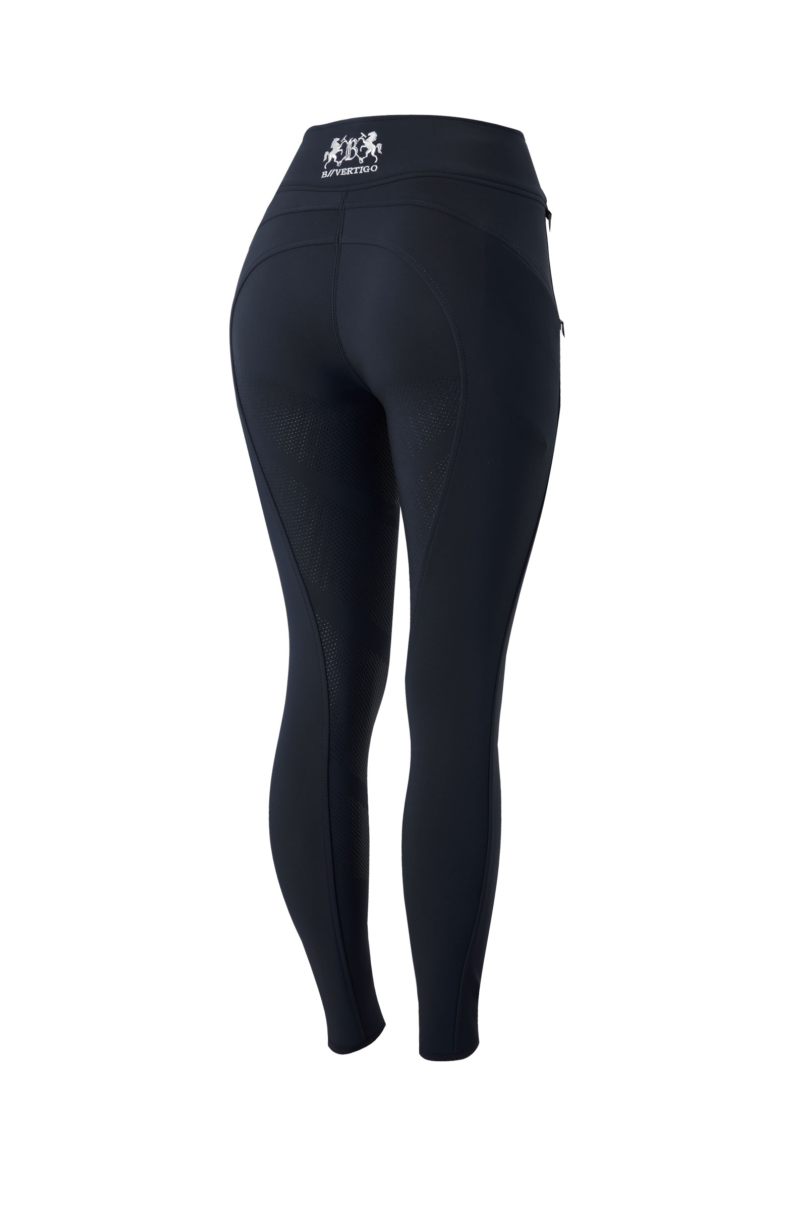 Dark Navy B Vertigo Justine Thermo Silicone Full Seat Breeches for Women