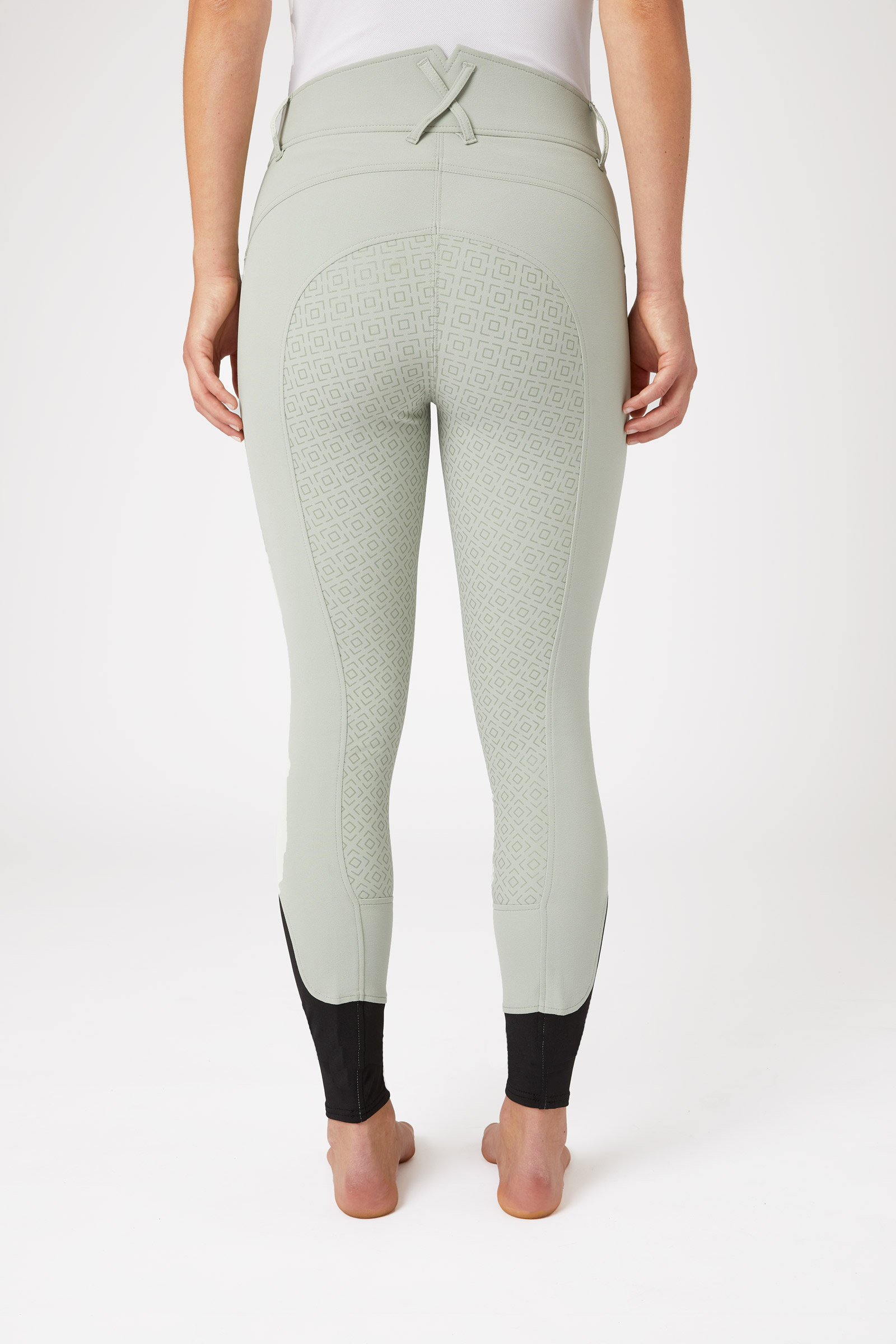 Horze Women's Silicone Full Seat Breeches with High Waist and Crystal Pocket