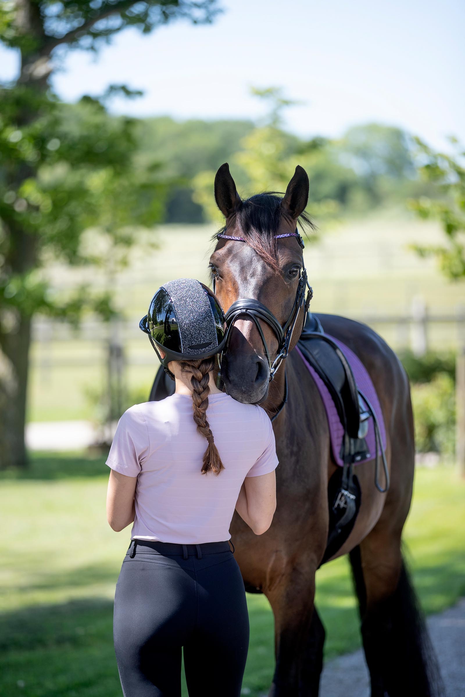 OneK Avance Glossy Glitter Riding Helmet