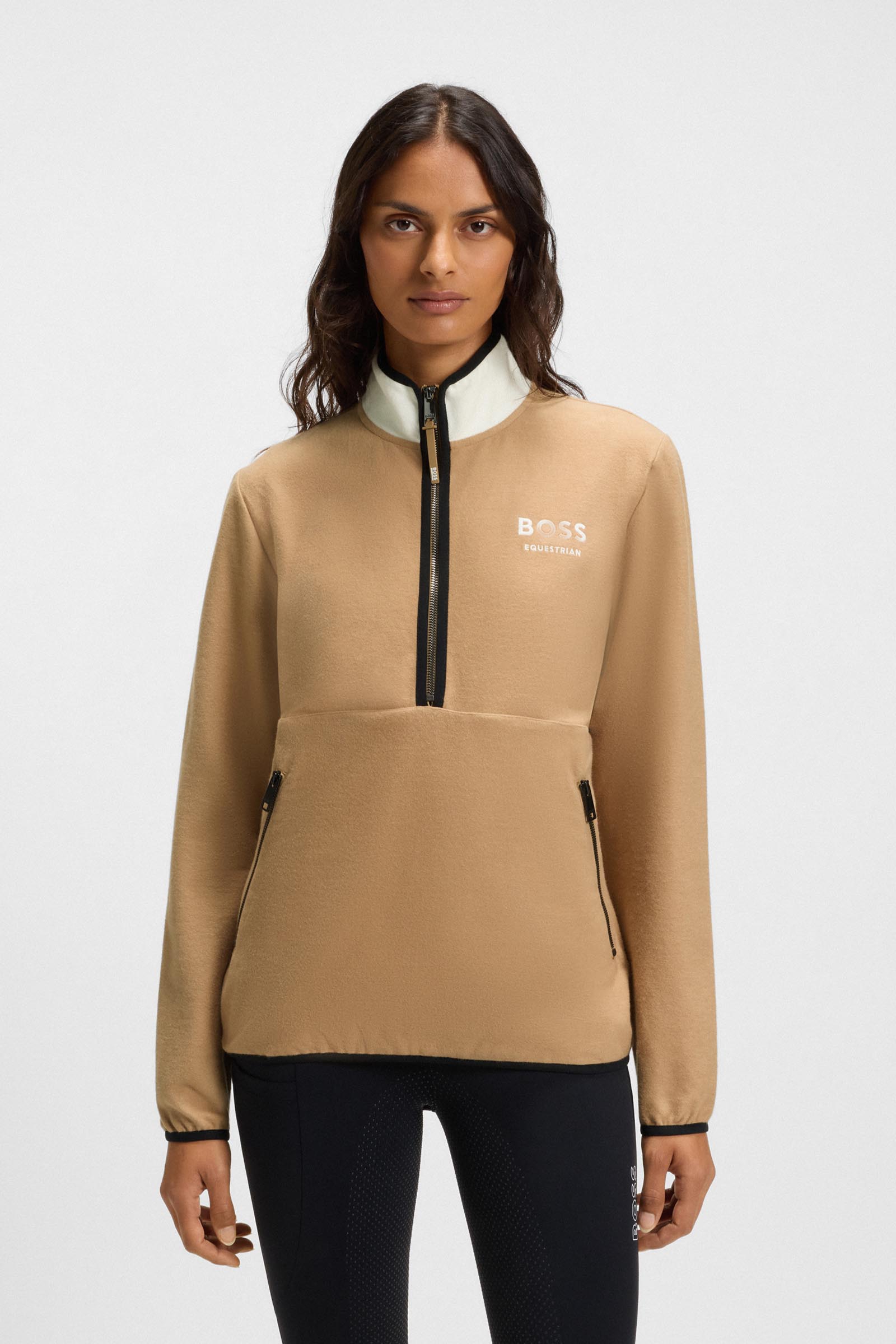 Boss Fedora Womens Half Zip Felpa