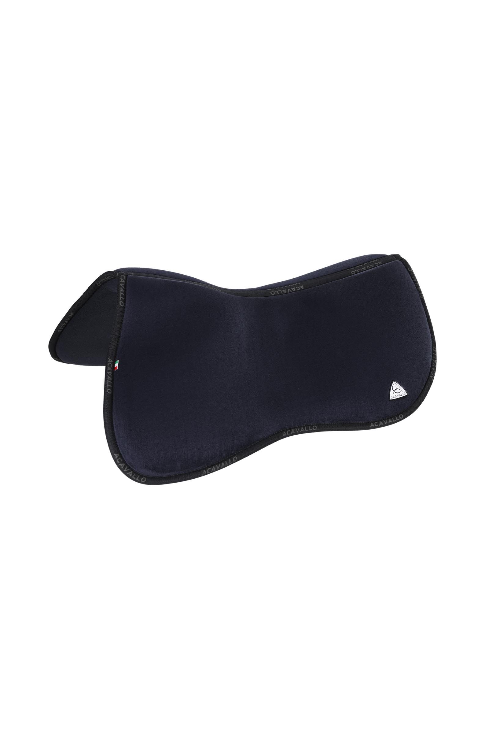 Blue Acavallo Memory Foam Classic Half Pad Suede Rear Riser