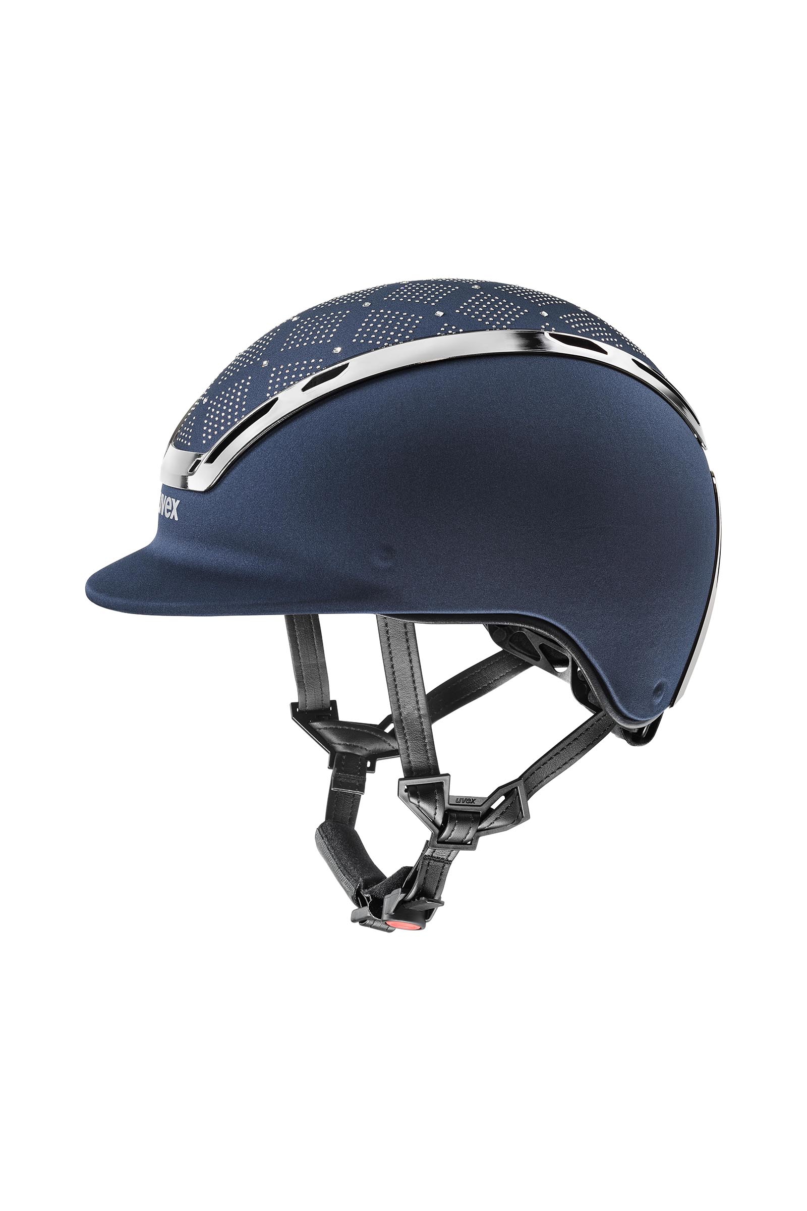 navy Uvex Exxeed Jewel Riding Helmet