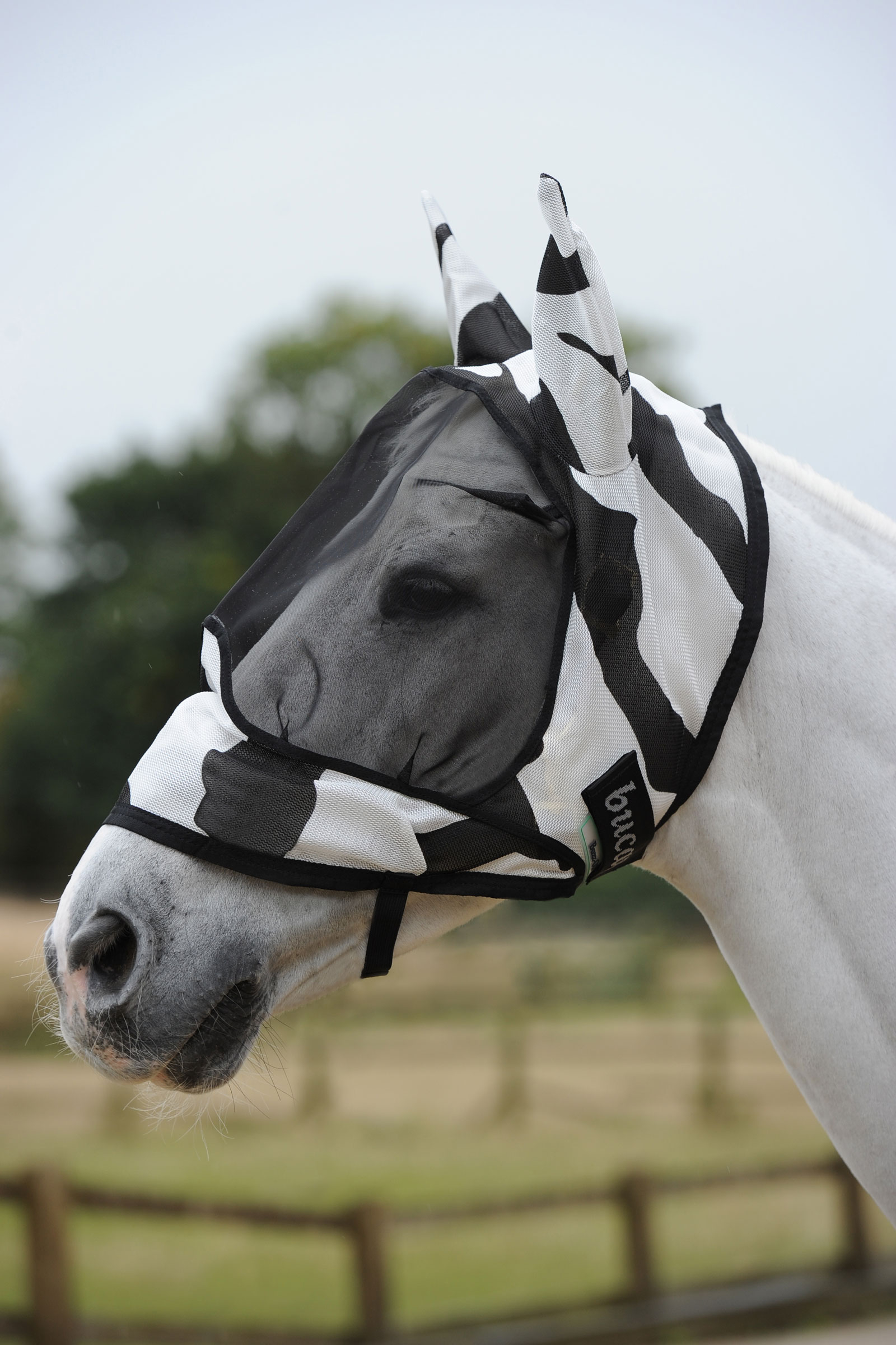 Bucas Buzz-Off Zebra Deluxe Fly Mask