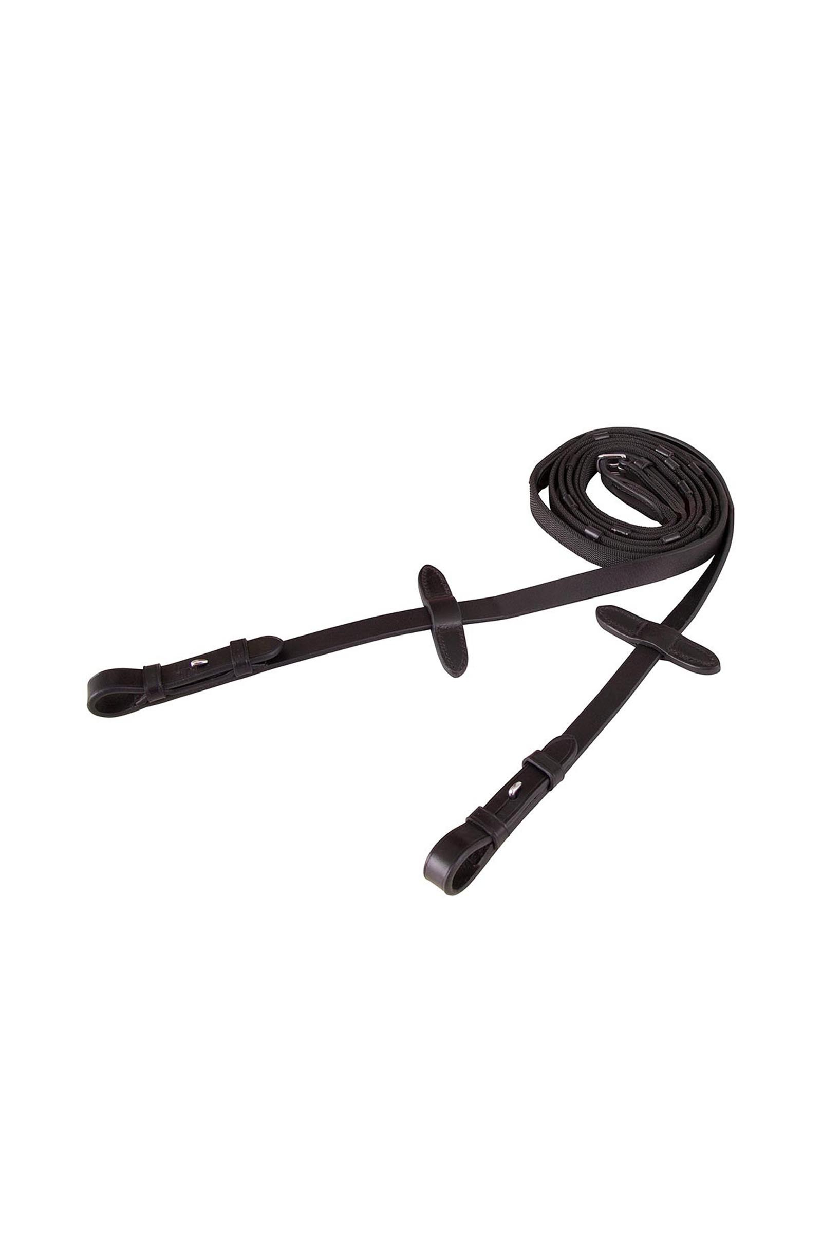 Black/Silver BR Web Grip Reins, 19 mm