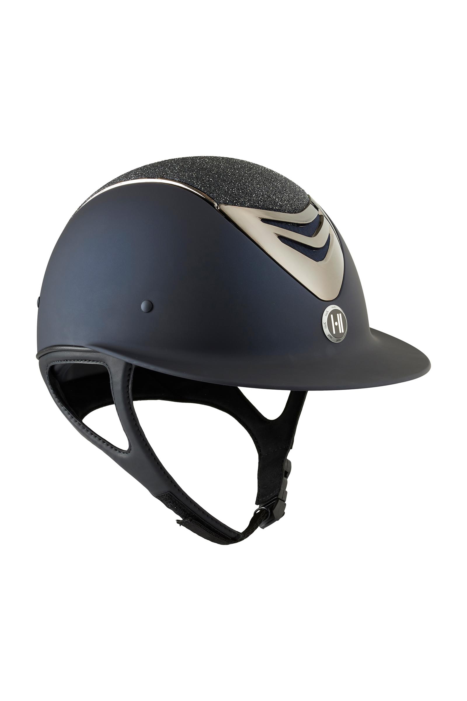 Blue OneK Avance Matt Glitter Chrome Riding Helmet