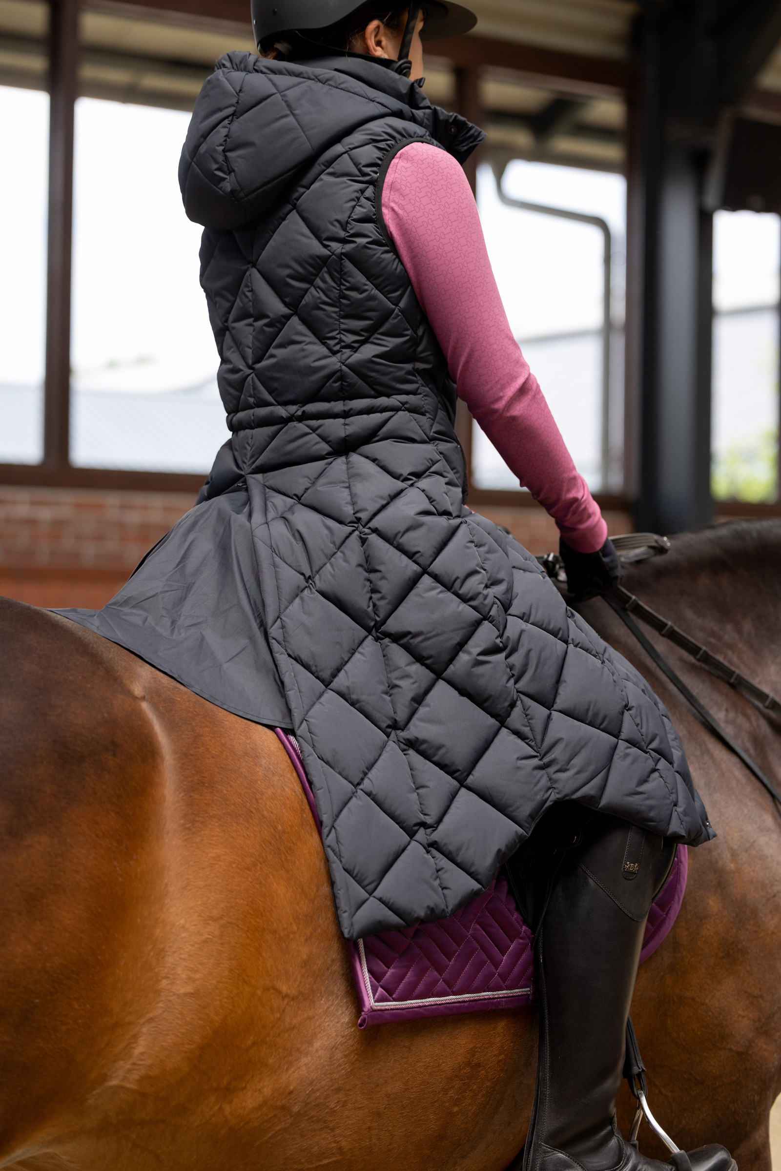 B Vertigo Gem Women&acute;s Long Padded Riding Vest