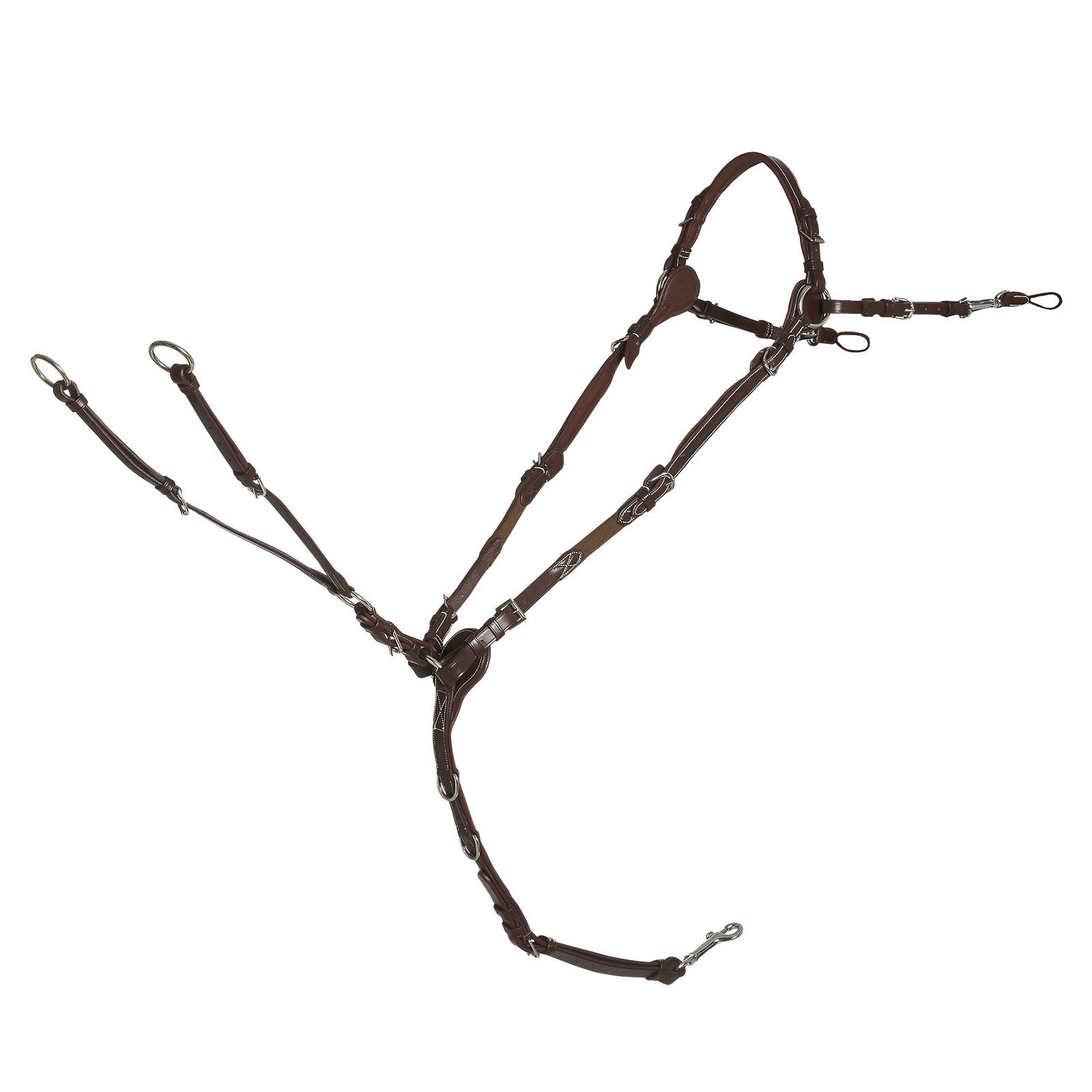 royal oak/cream/silver Schockemöhle Sports Sevilla Select Breast Collar