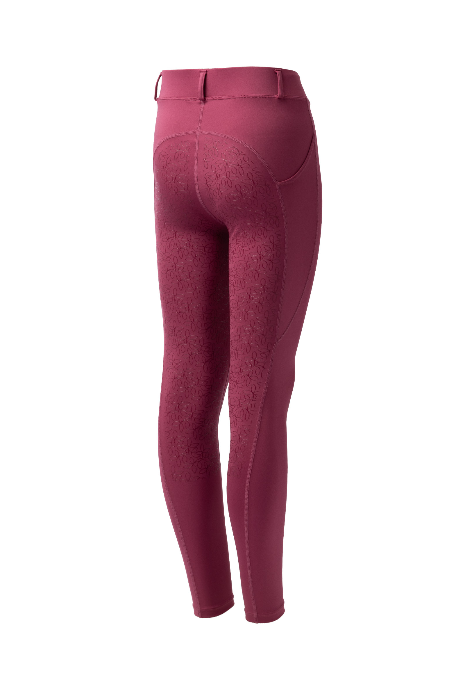 dry rose Horze Dea Kids´ Riding Tights With Full Grip