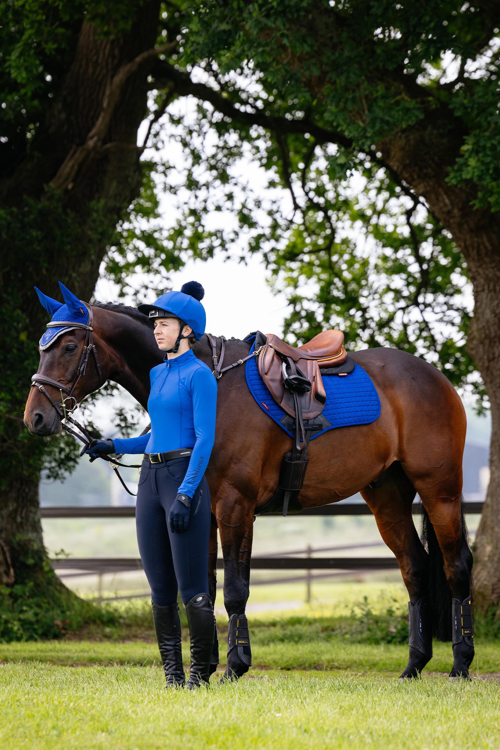 Lemieux Suede Close Contact Square Saddle Pad