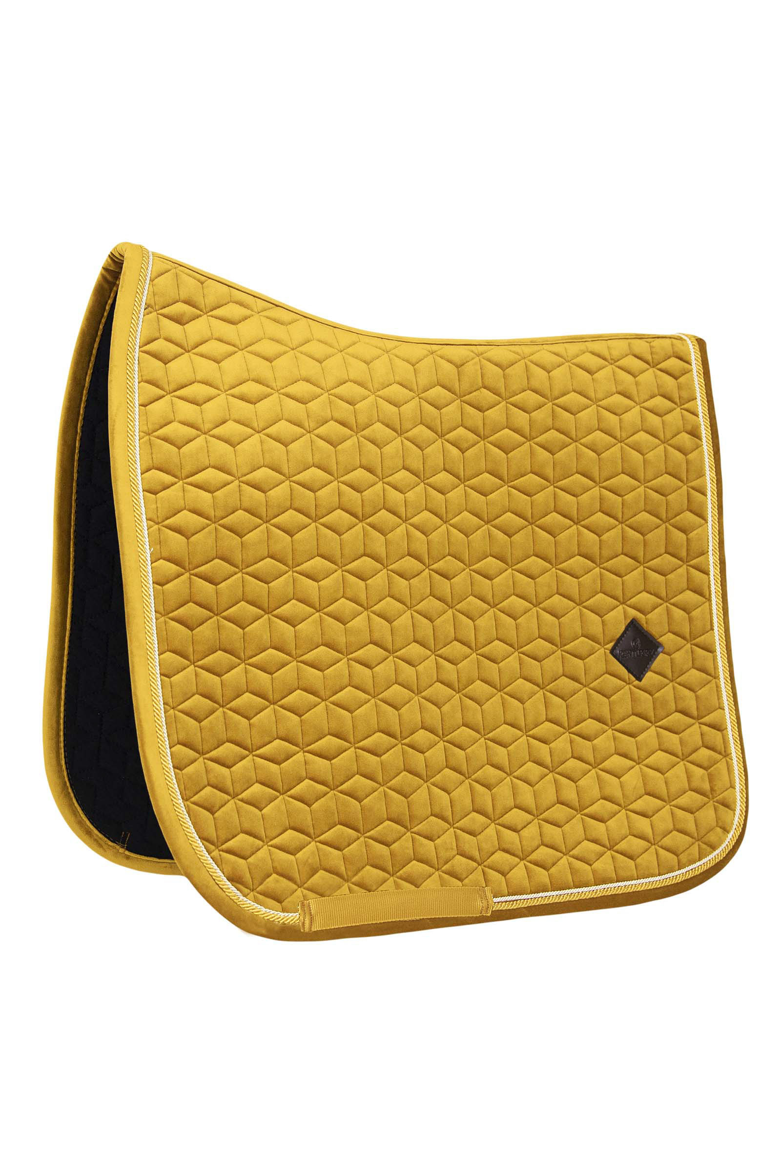 Maize Yellow Kentucky Horsewear Velvet Dressage Saddle Pad