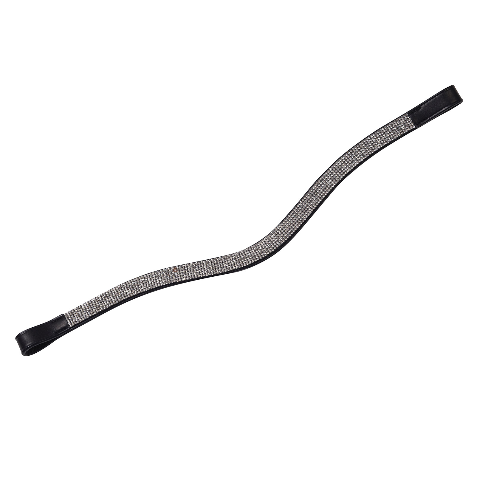 Collegiate Curved Silver Chain Browband