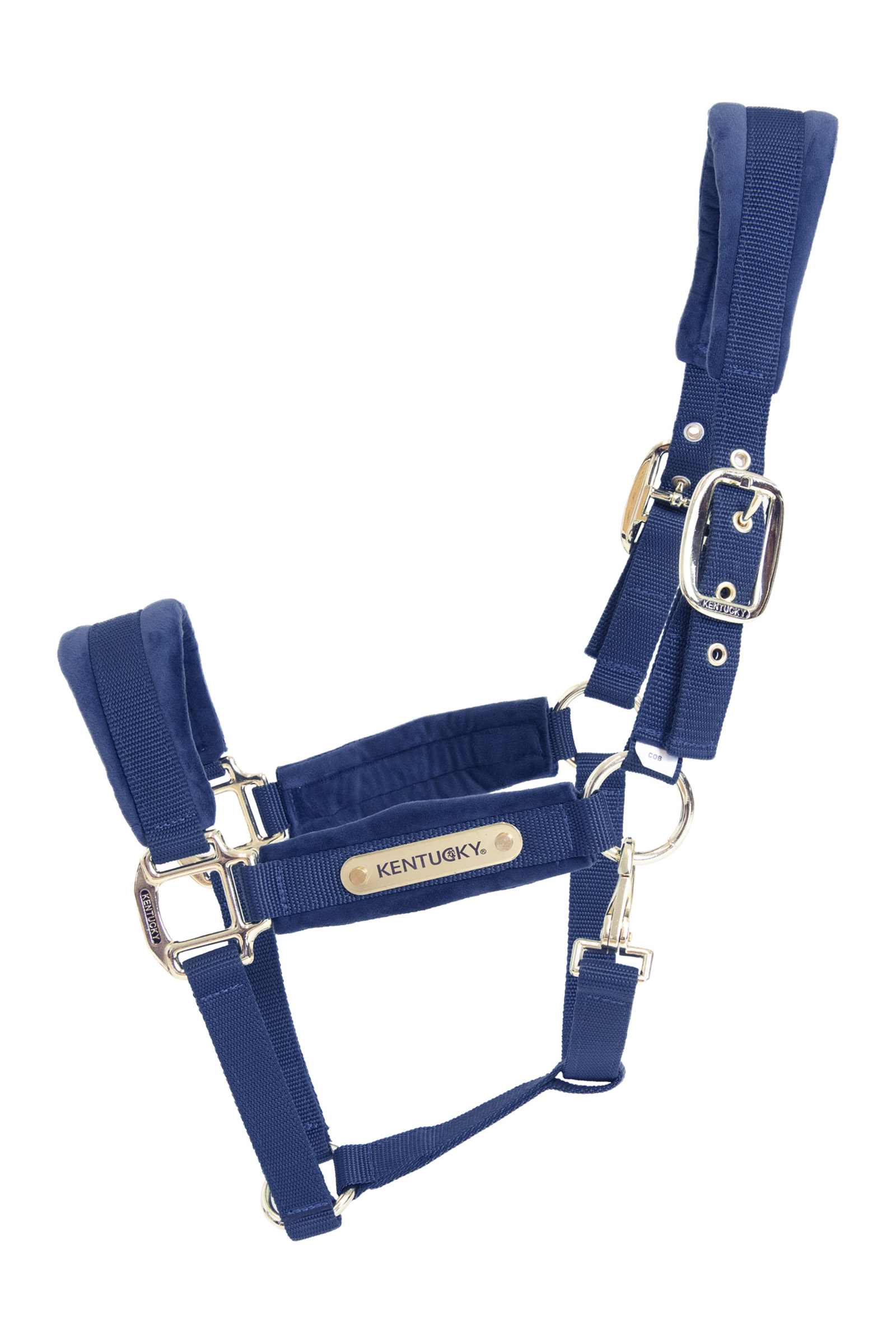 Dark Blue Kentucky Horsewear Velvet Halter