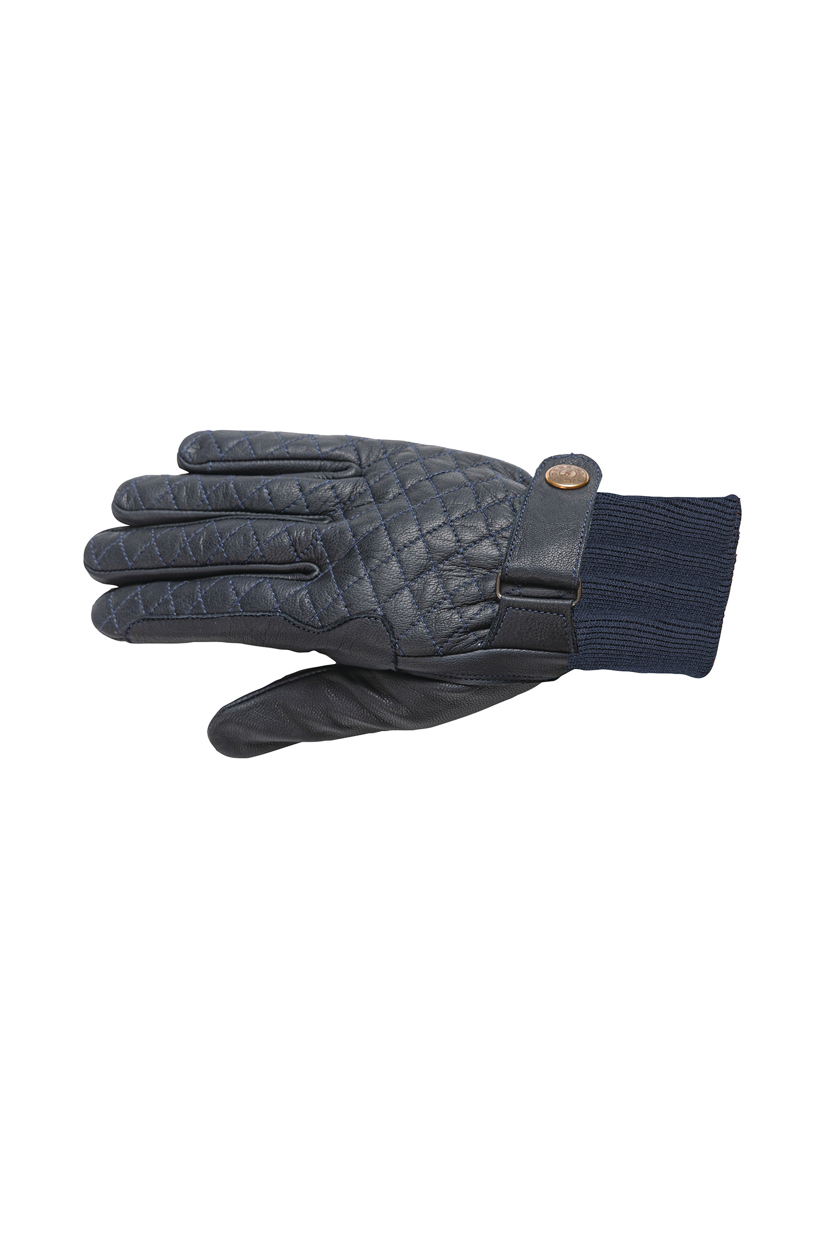 Dark Blue RSL Kitzbuhel Winter Leather Riding Gloves