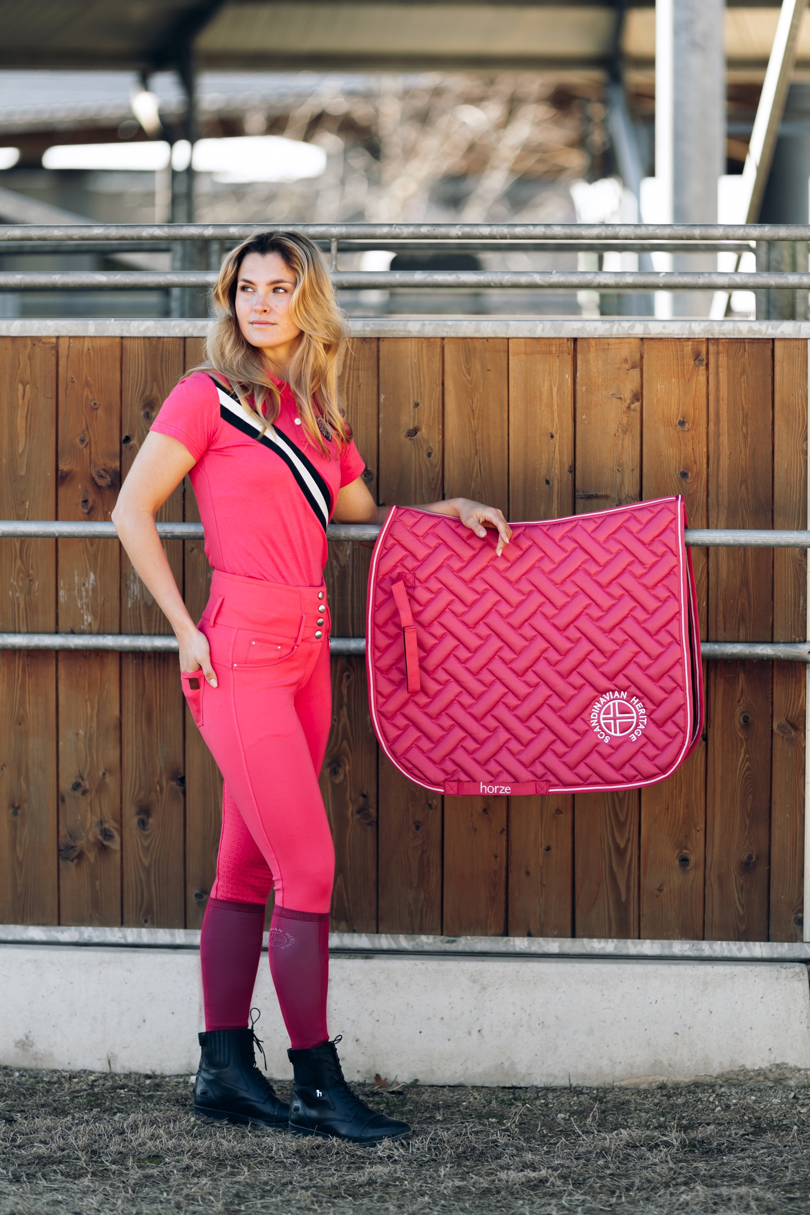 Horze Printed Riding Socks with Thin Shaft