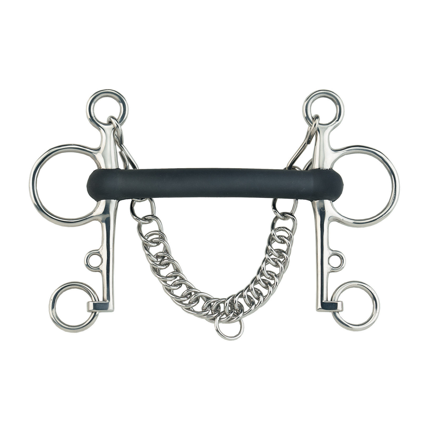 Pelham Mullen Mouth Vulcanic Rubber Rigid 18mm