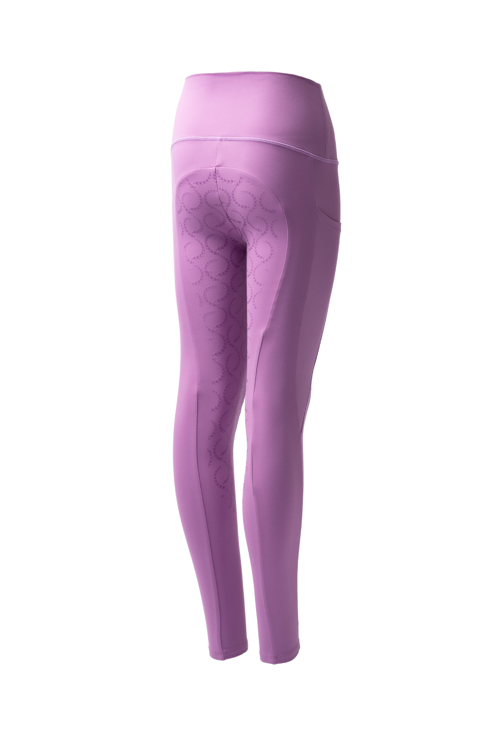 Pale pansey Horze Gillian Kids&acute; Full Seat Compression Tights
