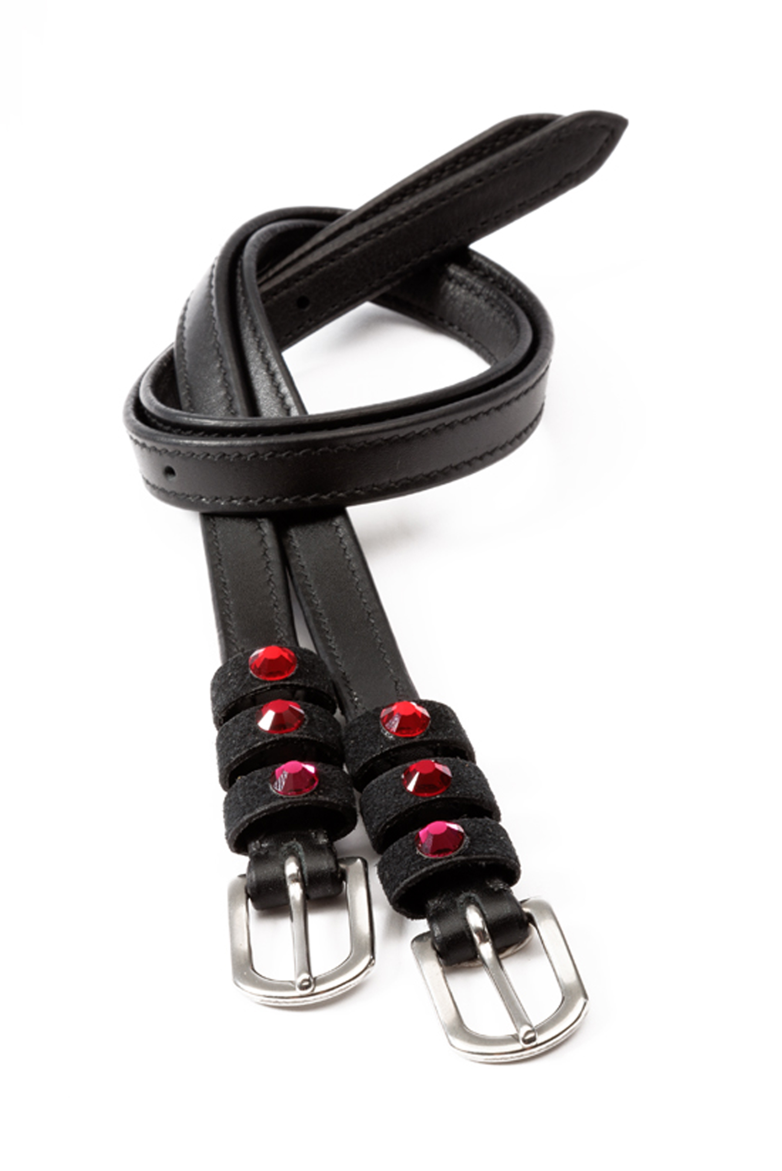 Black/Pink/Red Kavalkade Seasons Dreams Spur Straps