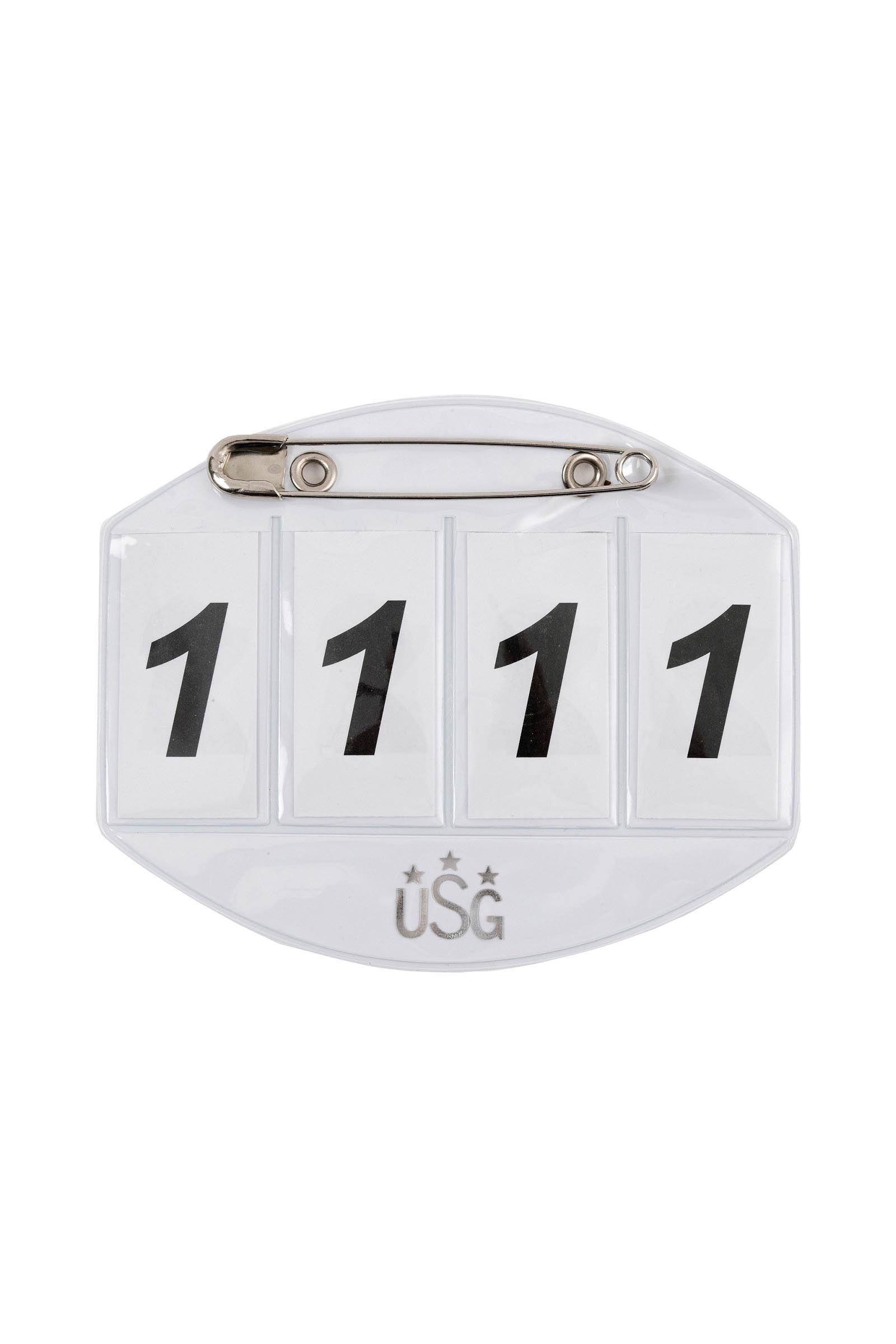 USG 4-Digit Horse Starting Number With Safety pin