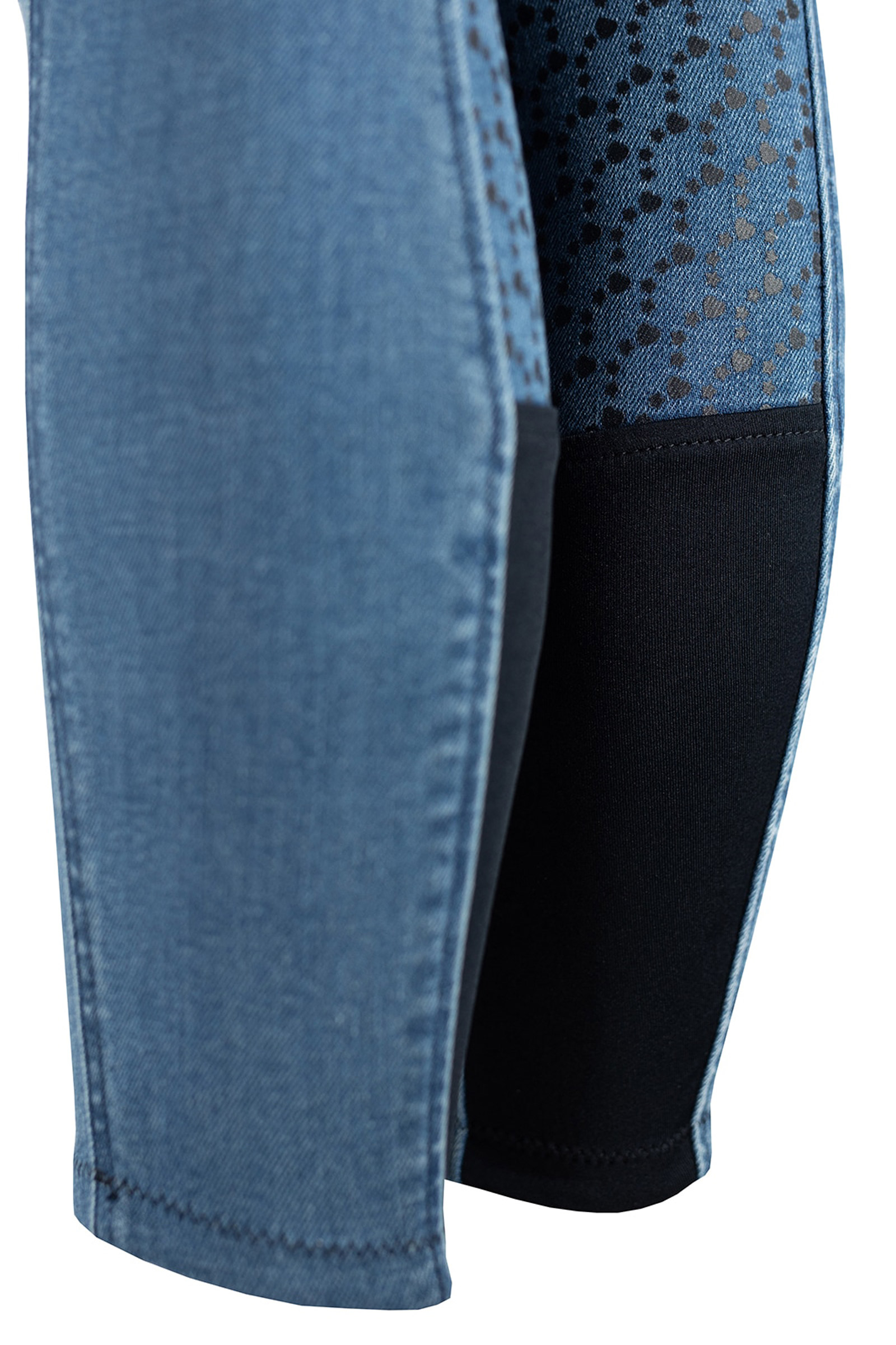 Horze Poppy Kids Denim Silicone Full Seat Breeches